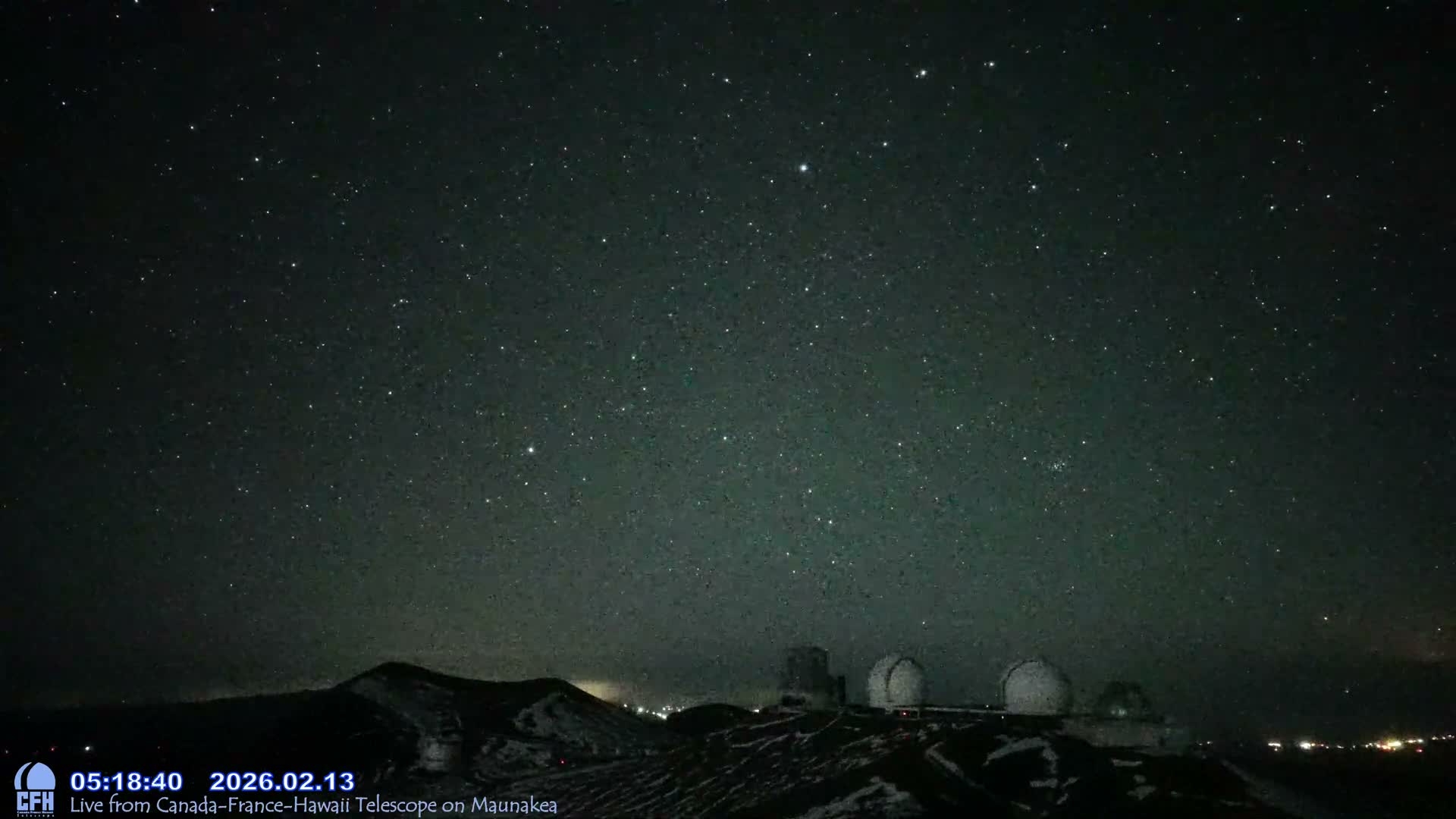 Hawaii , Mauna Kea Volcano & Observatories Center  towards West Live Cam - Mauna Kea Access Road, Hilo, Big Island, Hawaii, USA