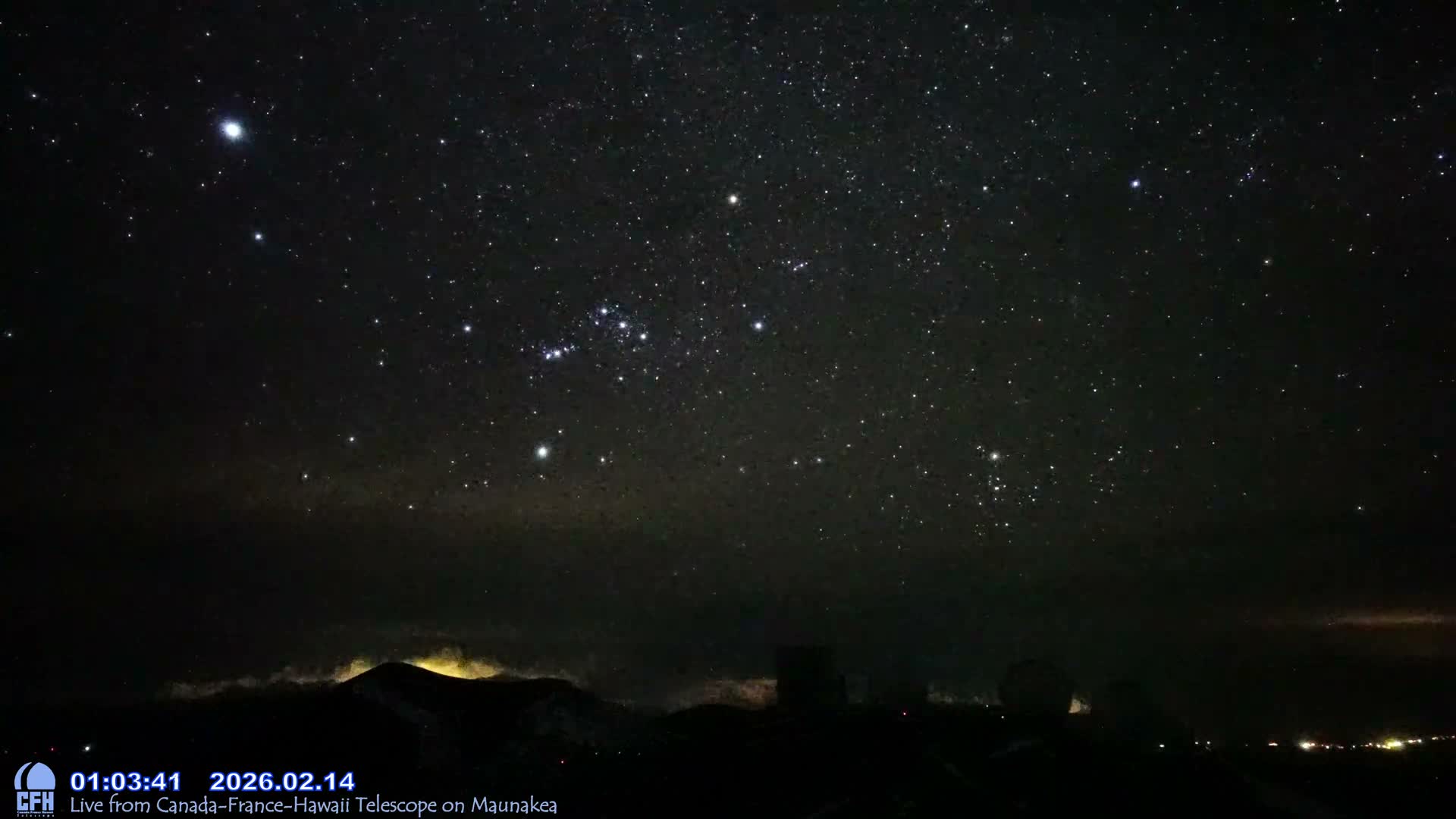 Hawaii , Mauna Kea Volcano & Observatories Center  towards West Live Cam - Mauna Kea Access Road, Hilo, Big Island, Hawaii, USA