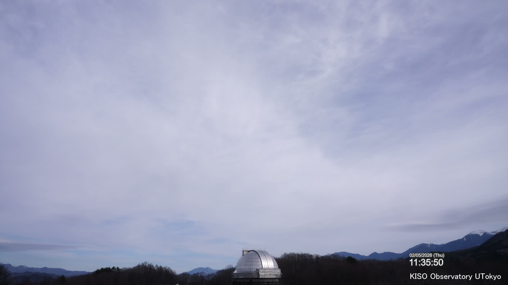 Nagano, Kiso Observatory & Kiso Mountains View ( 長野、木曽展望台と木曽山脈の眺望 ) Live Cam - Mitake, Kiso, Kiso-Shi, Nagano, Chubu, Japan