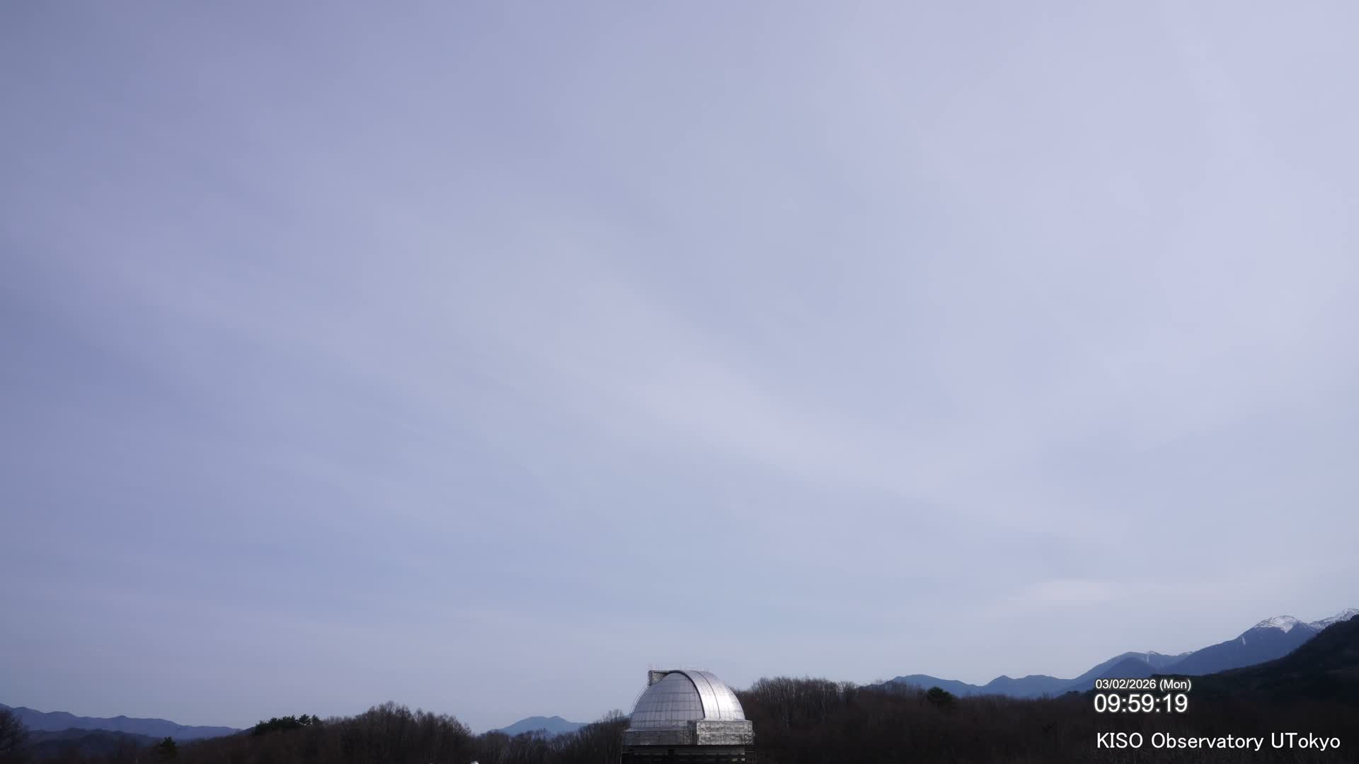 Nagano, Kiso Observatory & Kiso Mountains View ( 長野、木曽展望台と木曽山脈の眺望 ) Live Cam - Mitake, Kiso, Kiso-Shi, Nagano, Chubu, Japan