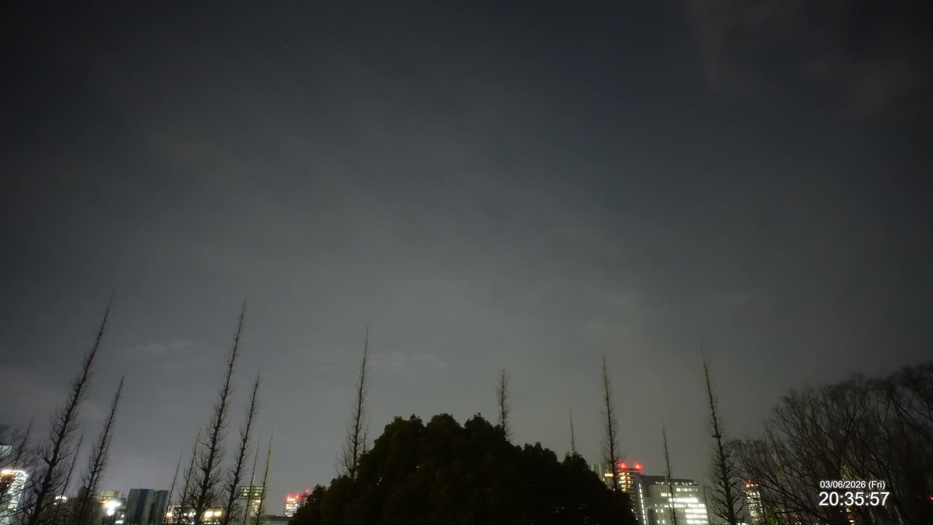 Tokyo, Meiji Shrine Outer Garden / Meiji Jingu Gaien toward Sky (明治神宮外苑から空へ) Live Cam  - Kasumigaokamachi, Shinjuku-ku, Tokyo, Kantō, Honshu, Japan