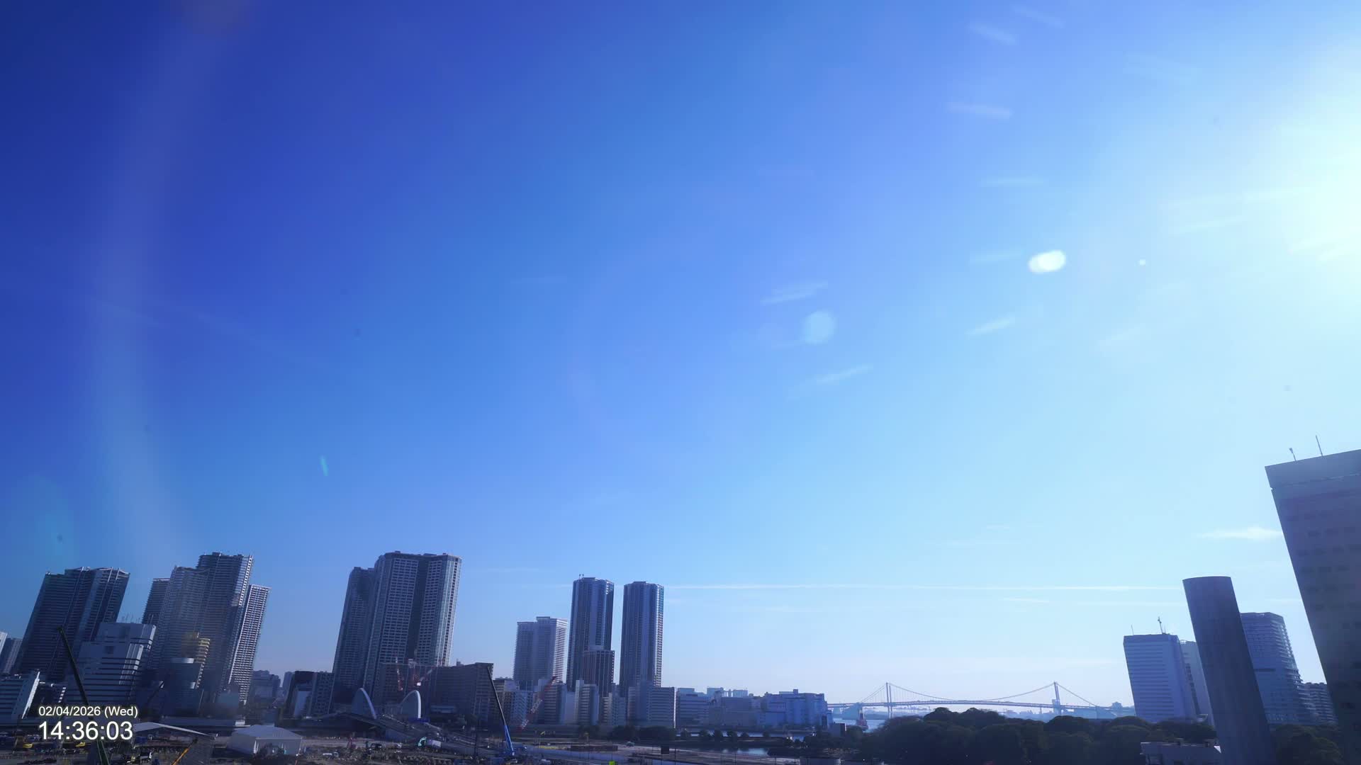 Tokyo, Kachidoki Towers View from Tsukiji ( 東京、築地からの勝どきタワーズビュー ) Live Cam - Tsukiji, Chuo Ku, Tokyo, Kantō, Honshu, Japan
