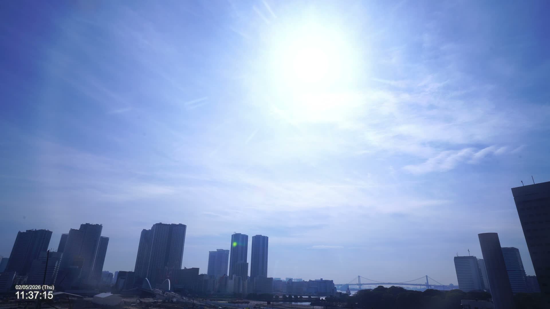 Tokyo, Kachidoki Towers View from Tsukiji ( 東京、築地からの勝どきタワーズビュー ) Live Cam - Tsukiji, Chuo Ku, Tokyo, Kantō, Honshu, Japan