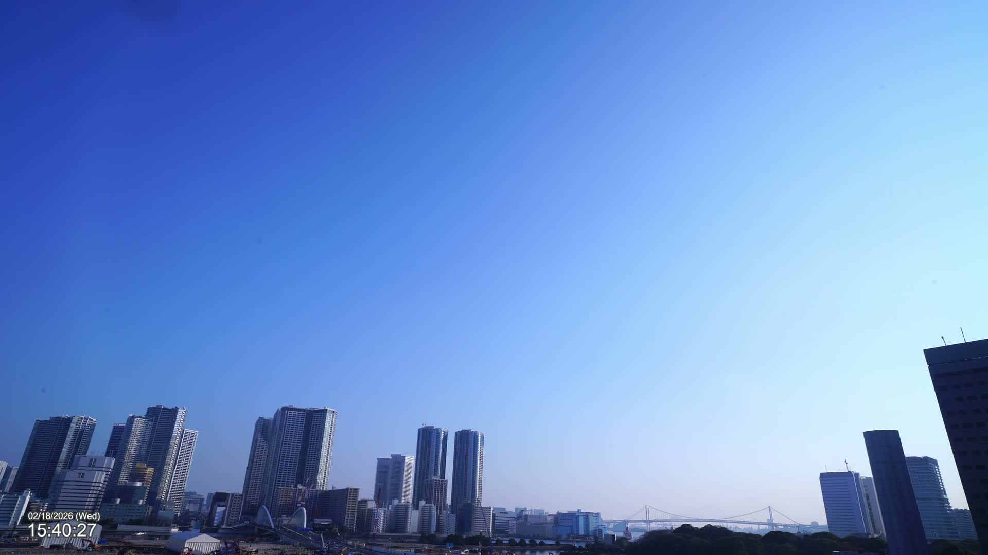 Tokyo, Kachidoki Towers View from Tsukiji ( 東京、築地からの勝どきタワーズビュー ) Live Cam - Tsukiji, Chuo Ku, Tokyo, Kantō, Honshu, Japan