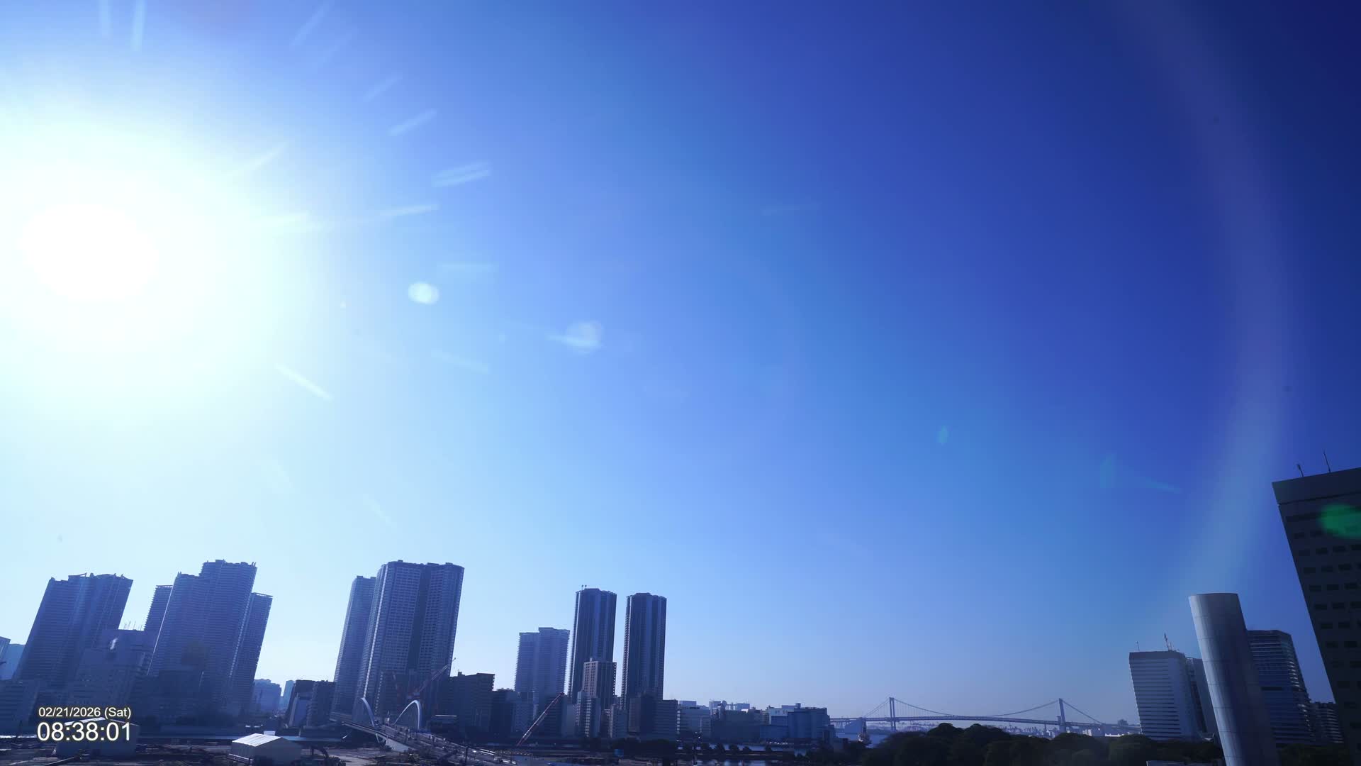 Tokyo, Kachidoki Towers View from Tsukiji ( 東京、築地からの勝どきタワーズビュー ) Live Cam - Tsukiji, Chuo Ku, Tokyo, Kantō, Honshu, Japan