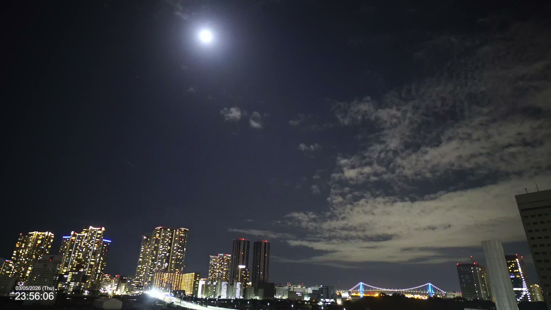 Tokyo, Kachidoki Towers View from Tsukiji ( 東京、築地からの勝どきタワーズビュー ) Live Cam - Tsukiji, Chuo Ku, Tokyo, Kantō, Honshu, Japan