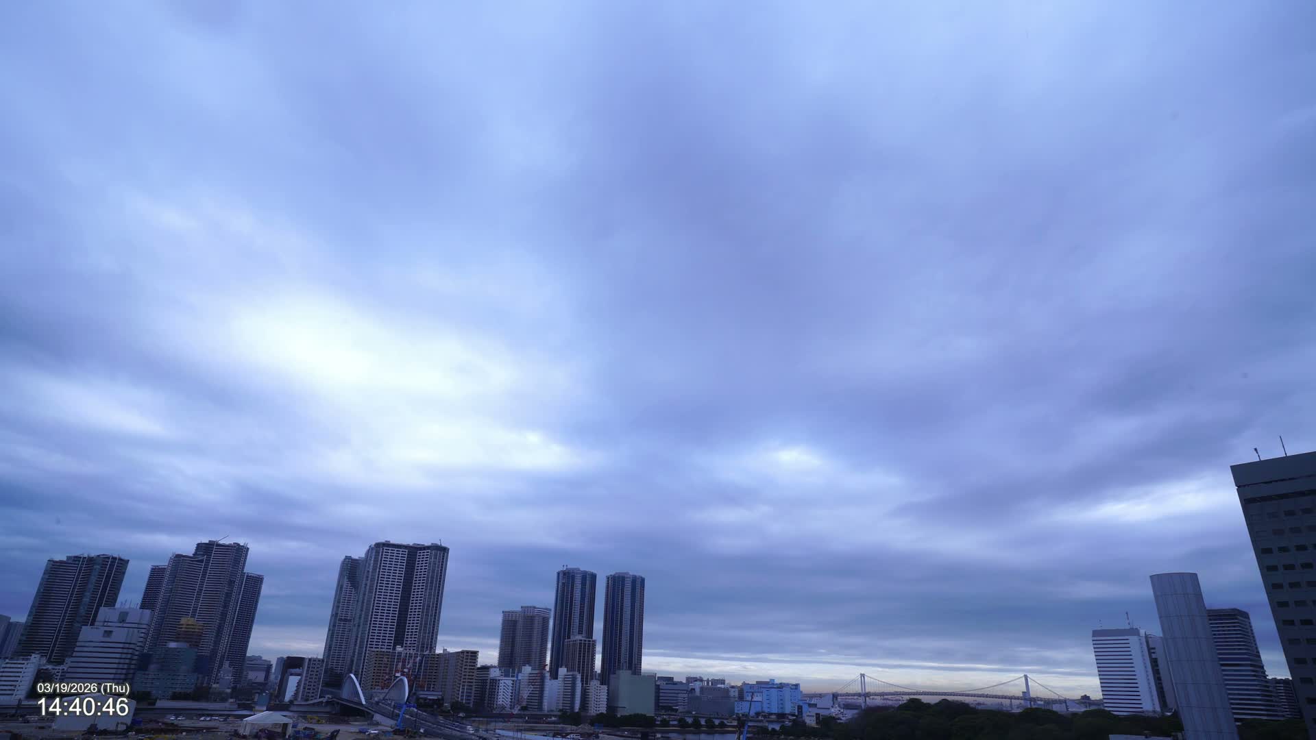 Tokyo, Kachidoki Towers View from Tsukiji ( 東京、築地からの勝どきタワーズビュー ) Live Cam - Tsukiji, Chuo Ku, Tokyo, Kantō, Honshu, Japan