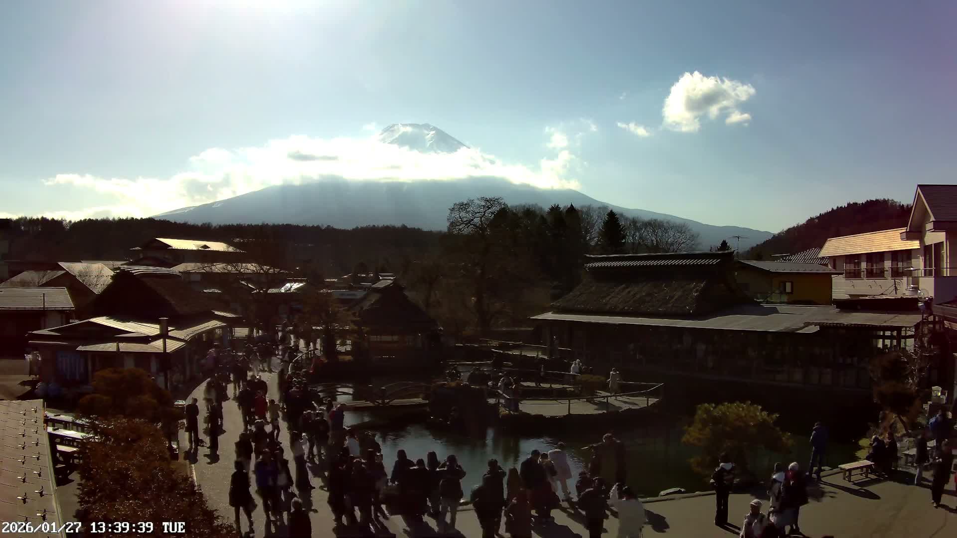 Oshino , Shibokusa Village, Oshino Hakkai & Mount Fuji View ( 忍野、志木草村、忍野八海、富士山の眺め) Live Cam - Shibokusa, Oshino, Minamitsuru, Yamanashi, Tokai, Chubu, Japan