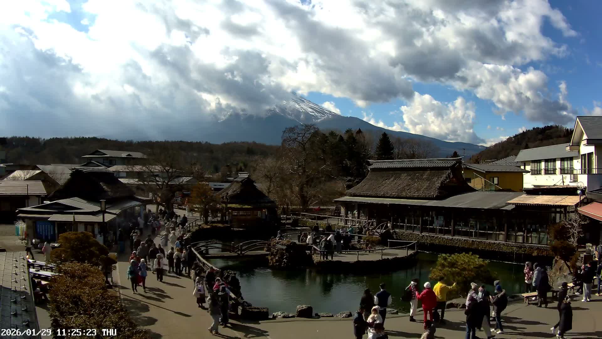 Oshino , Shibokusa Village, Oshino Hakkai & Mount Fuji View ( 忍野、志木草村、忍野八海、富士山の眺め) Live Cam - Shibokusa, Oshino, Minamitsuru, Yamanashi, Tokai, Chubu, Japan
