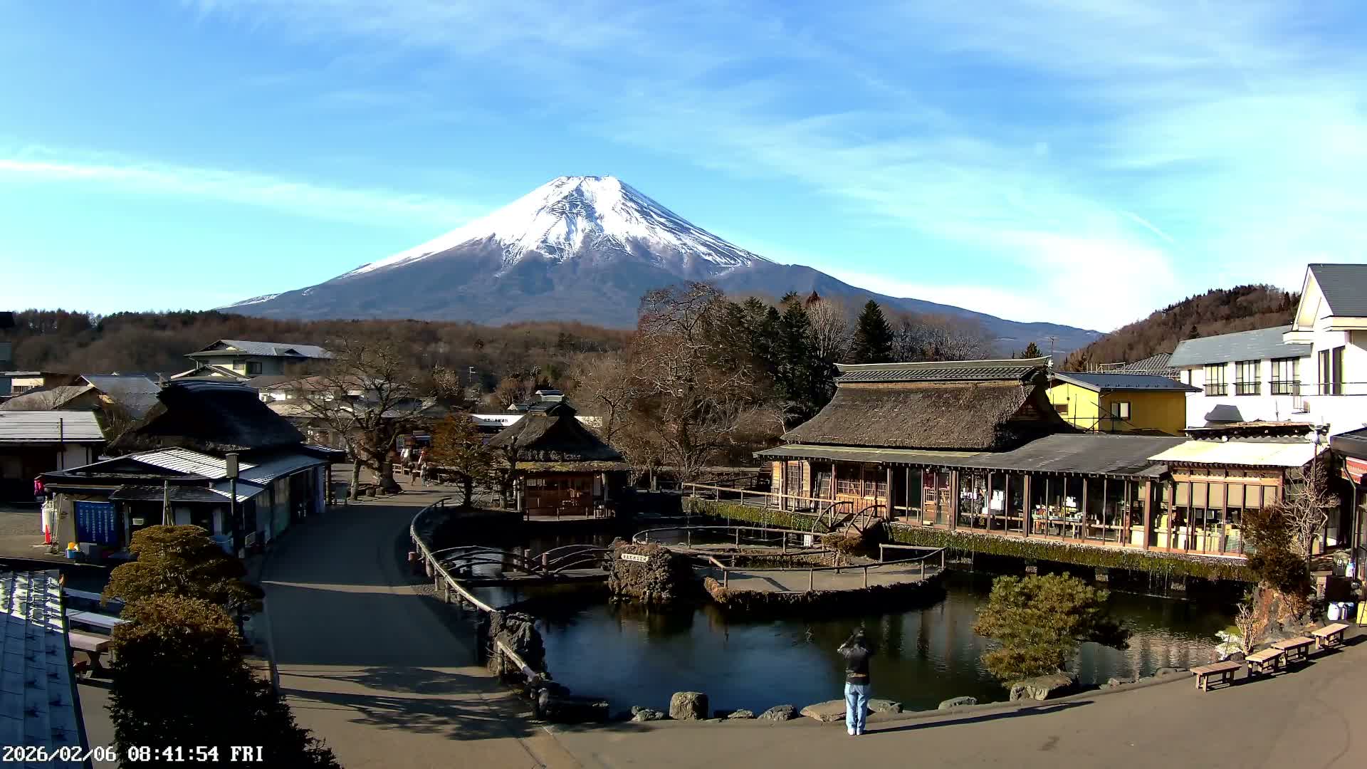 Oshino , Shibokusa Village, Oshino Hakkai & Mount Fuji View ( 忍野、志木草村、忍野八海、富士山の眺め) Live Cam - Shibokusa, Oshino, Minamitsuru, Yamanashi, Tokai, Chubu, Japan
