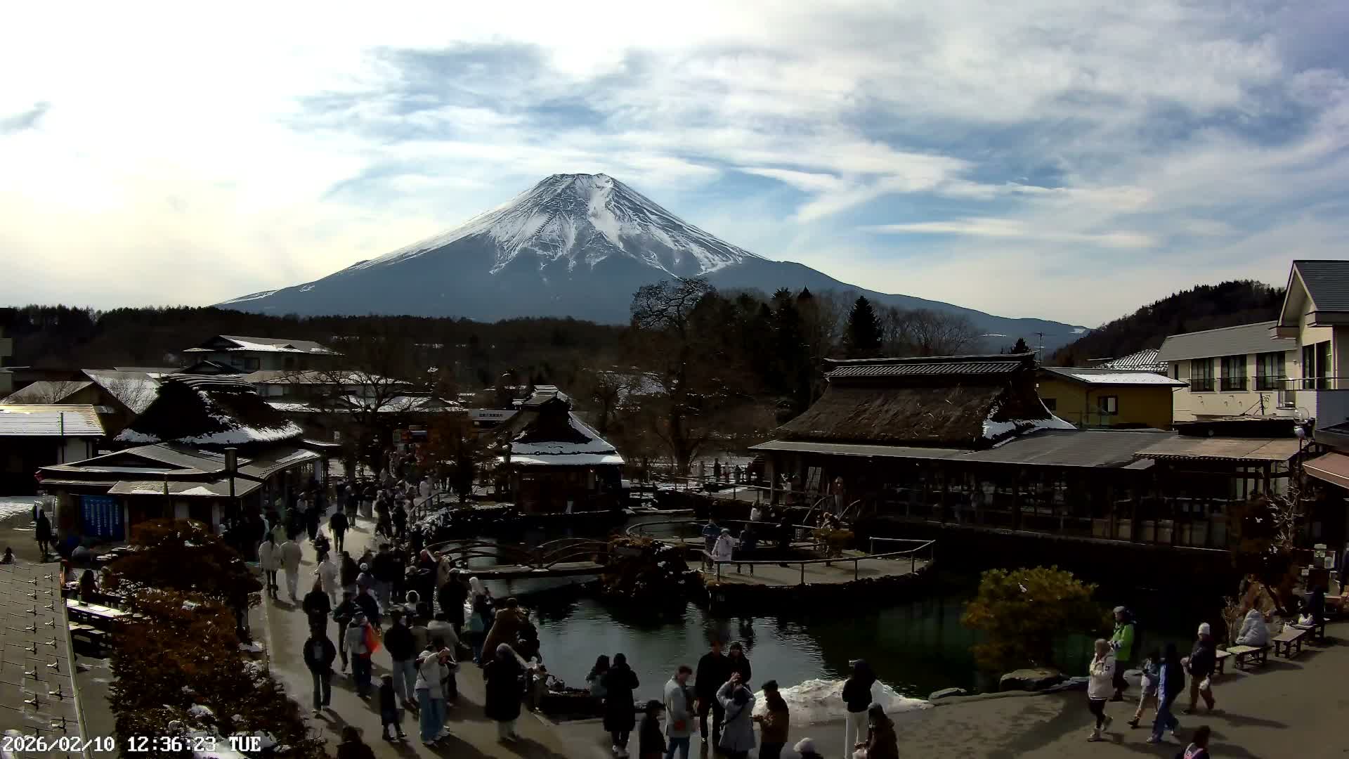 Oshino , Shibokusa Village, Oshino Hakkai & Mount Fuji View ( 忍野、志木草村、忍野八海、富士山の眺め) Live Cam - Shibokusa, Oshino, Minamitsuru, Yamanashi, Tokai, Chubu, Japan