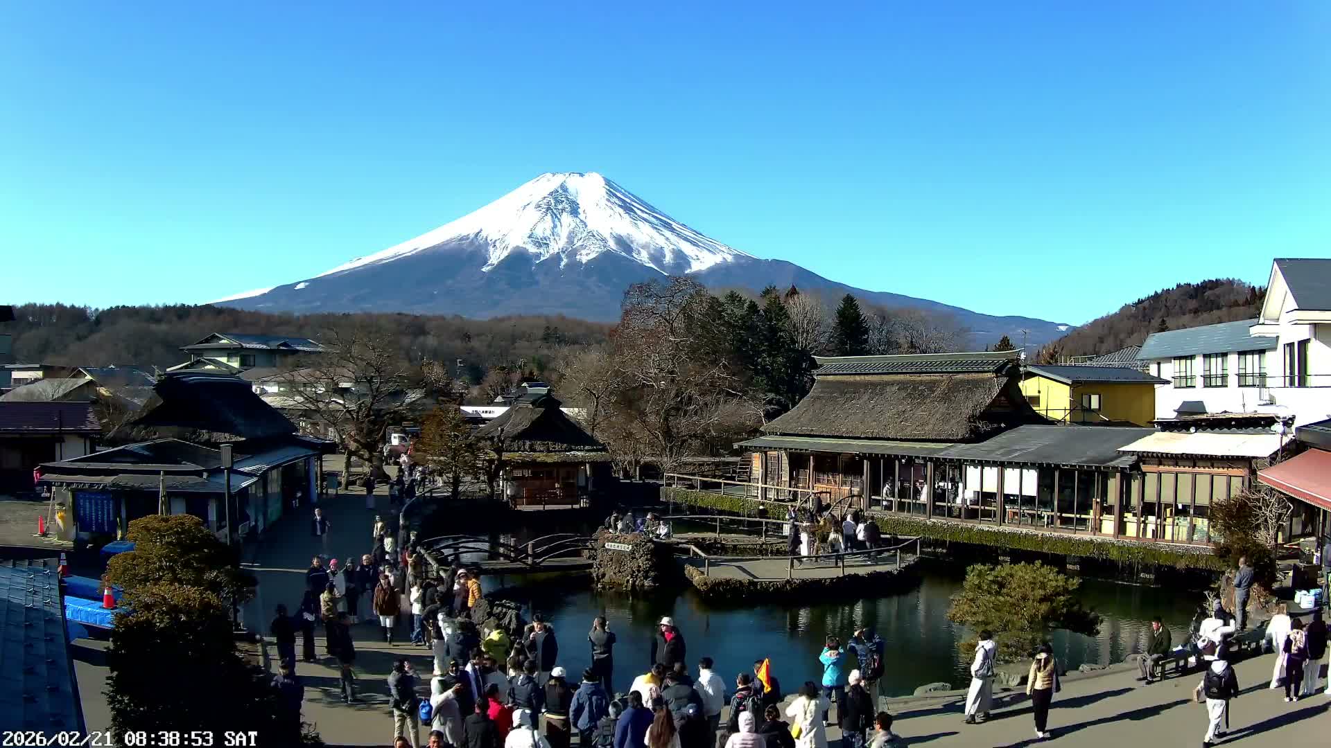 Oshino , Shibokusa Village, Oshino Hakkai & Mount Fuji View ( 忍野、志木草村、忍野八海、富士山の眺め) Live Cam - Shibokusa, Oshino, Minamitsuru, Yamanashi, Tokai, Chubu, Japan