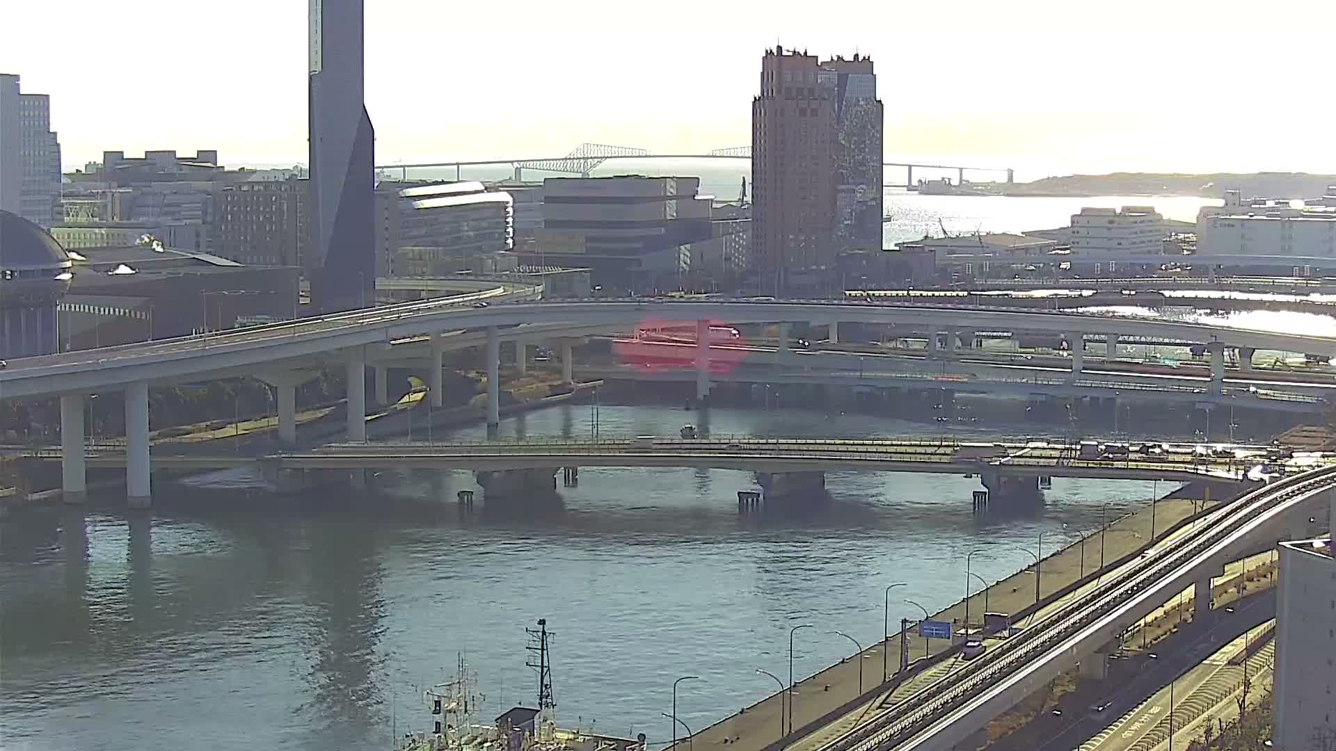 Tokyo, Ariake Island /Tokyo Bay & Tokyo Gate Bridge View ( 東京・有明島・東京湾・東京ゲートブリッジ ) Live Cam - Daiba, Odaiba, Minato-ku, Tokyo, Kantō, Honshu, Japan