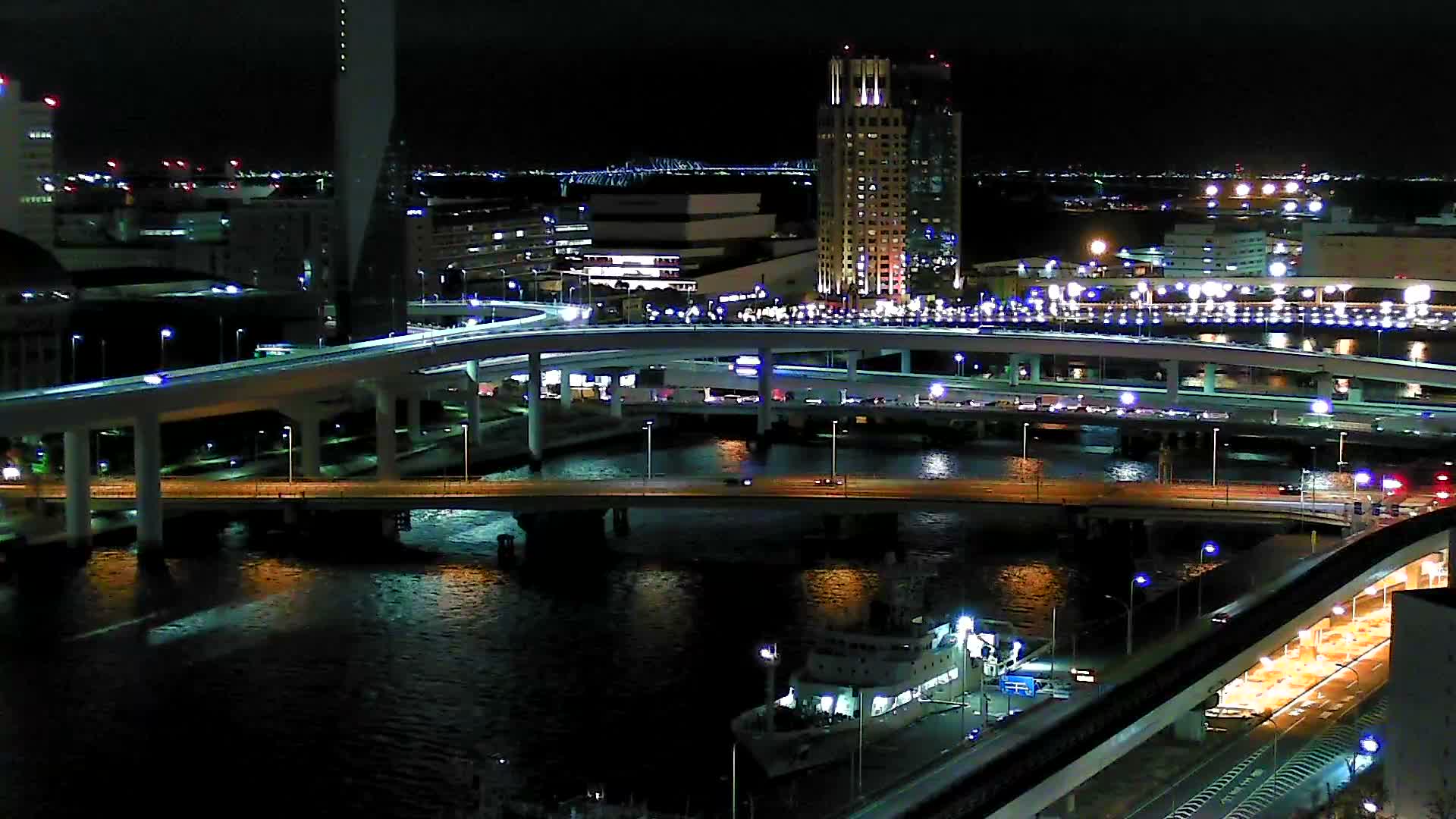 Tokyo, Ariake Island /Tokyo Bay & Tokyo Gate Bridge View ( 東京・有明島・東京湾・東京ゲートブリッジ ) Live Cam - Daiba, Odaiba, Minato-ku, Tokyo, Kantō, Honshu, Japan
