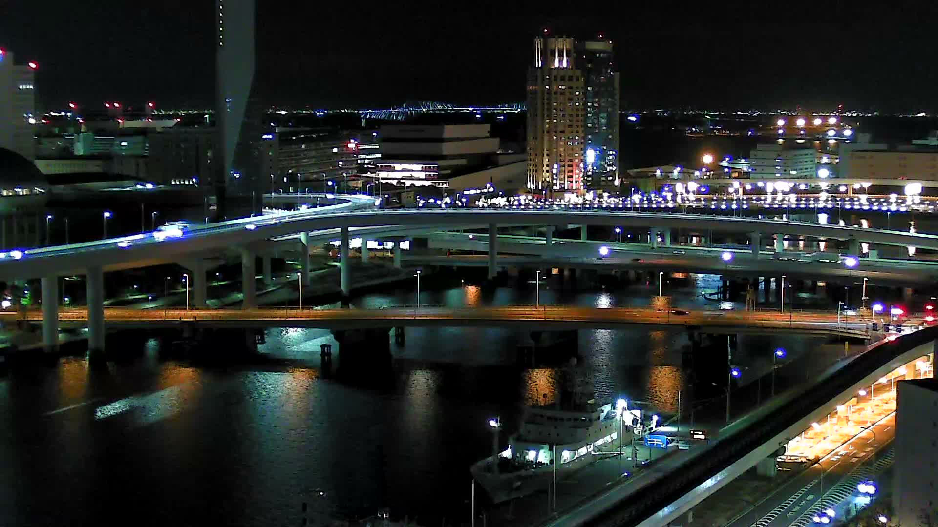 Tokyo, Ariake Island /Tokyo Bay & Tokyo Gate Bridge View ( 東京・有明島・東京湾・東京ゲートブリッジ ) Live Cam - Daiba, Odaiba, Minato-ku, Tokyo, Kantō, Honshu, Japan