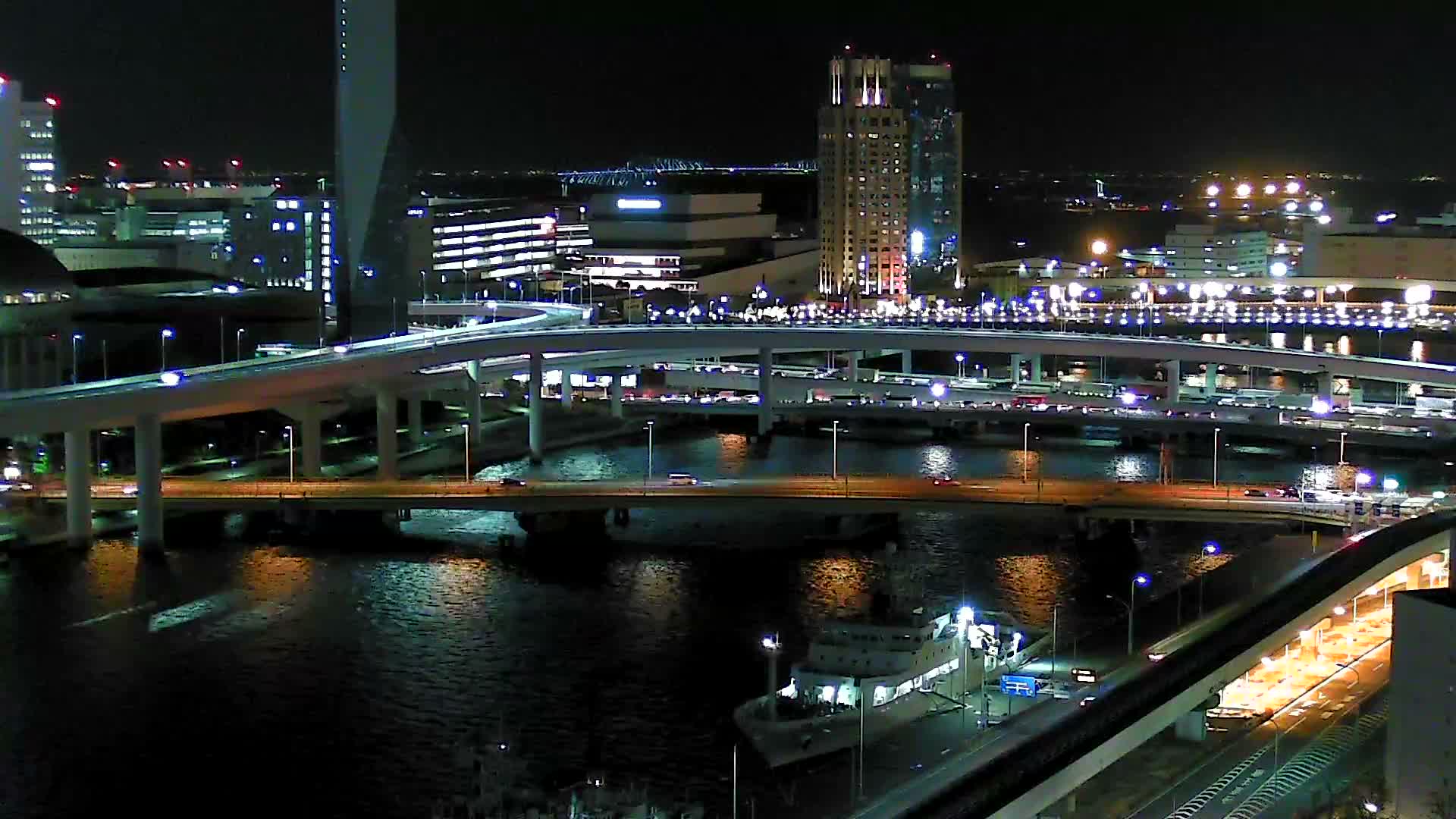 Tokyo, Ariake Island /Tokyo Bay & Tokyo Gate Bridge View ( 東京・有明島・東京湾・東京ゲートブリッジ ) Live Cam - Daiba, Odaiba, Minato-ku, Tokyo, Kantō, Honshu, Japan