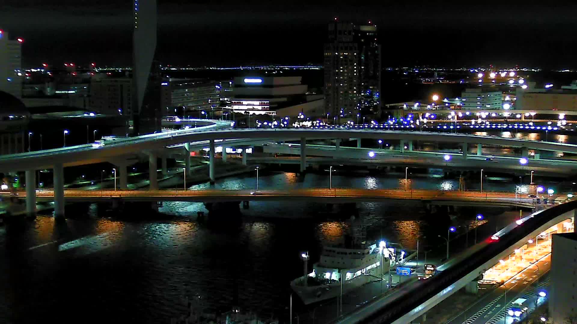 Tokyo, Ariake Island /Tokyo Bay & Tokyo Gate Bridge View ( 東京・有明島・東京湾・東京ゲートブリッジ ) Live Cam - Daiba, Odaiba, Minato-ku, Tokyo, Kantō, Honshu, Japan