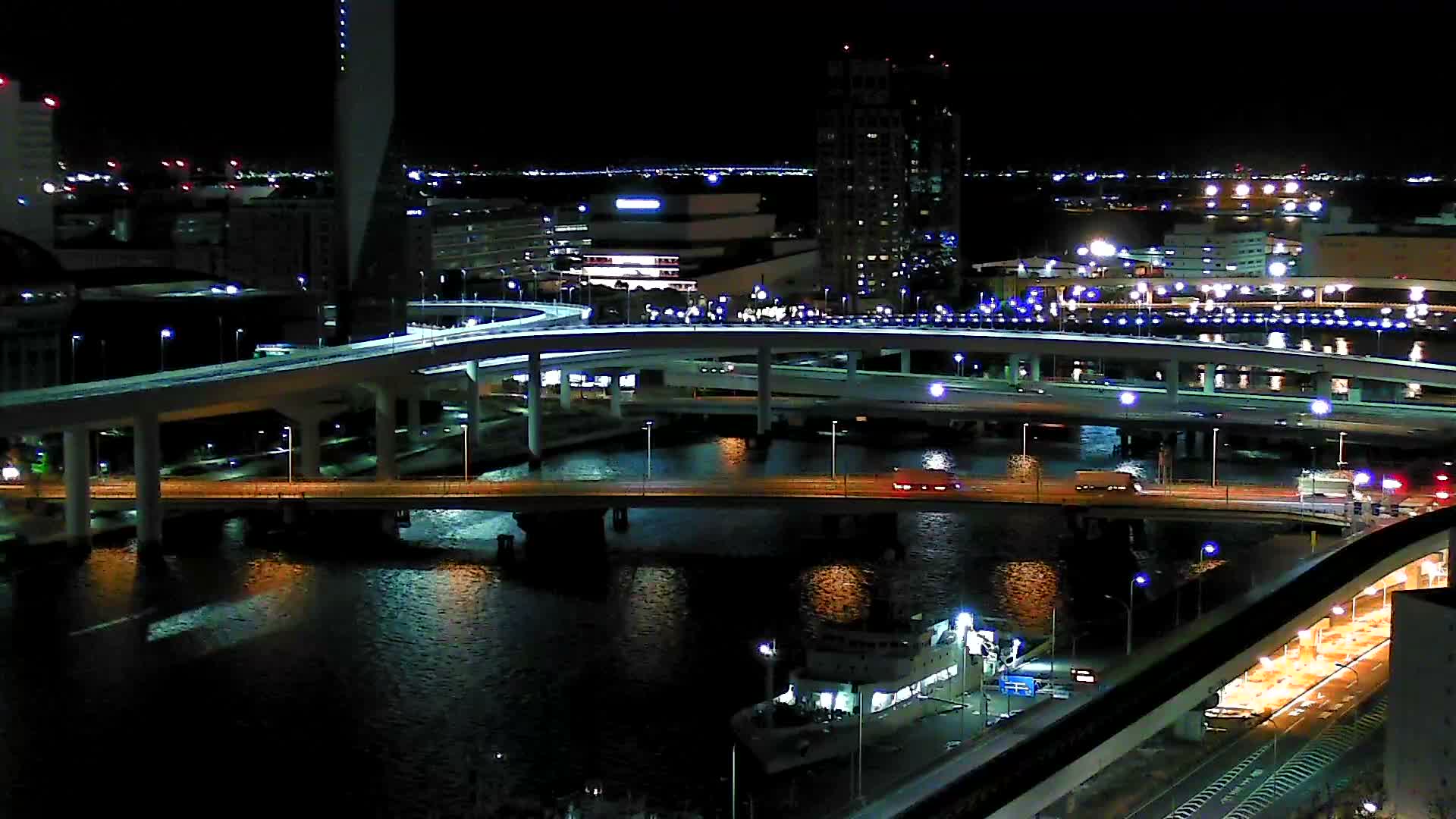 Tokyo, Ariake Island /Tokyo Bay & Tokyo Gate Bridge View ( 東京・有明島・東京湾・東京ゲートブリッジ ) Live Cam - Daiba, Odaiba, Minato-ku, Tokyo, Kantō, Honshu, Japan