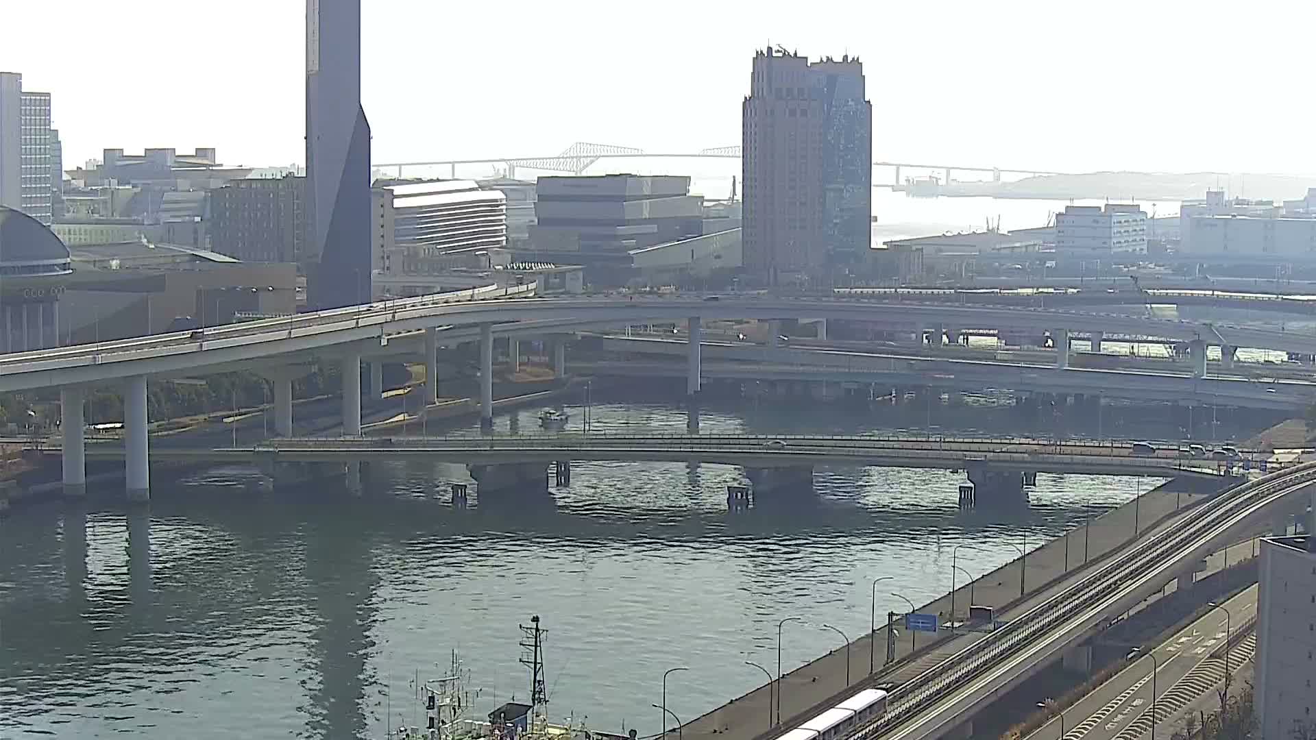 Tokyo, Ariake Island /Tokyo Bay & Tokyo Gate Bridge View ( 東京・有明島・東京湾・東京ゲートブリッジ ) Live Cam - Daiba, Odaiba, Minato-ku, Tokyo, Kantō, Honshu, Japan
