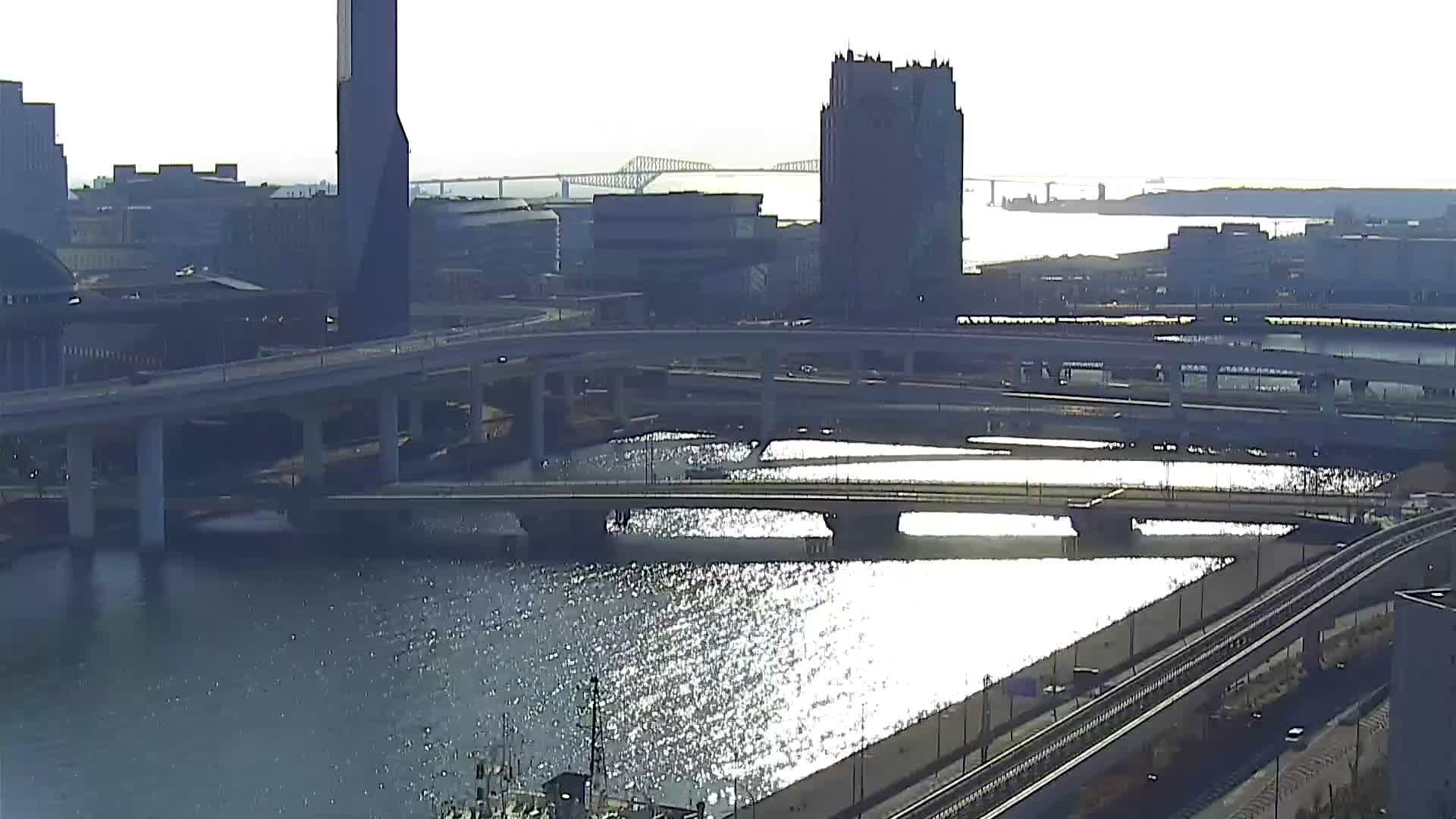 Tokyo, Ariake Island /Tokyo Bay & Tokyo Gate Bridge View ( 東京・有明島・東京湾・東京ゲートブリッジ ) Live Cam - Daiba, Odaiba, Minato-ku, Tokyo, Kantō, Honshu, Japan