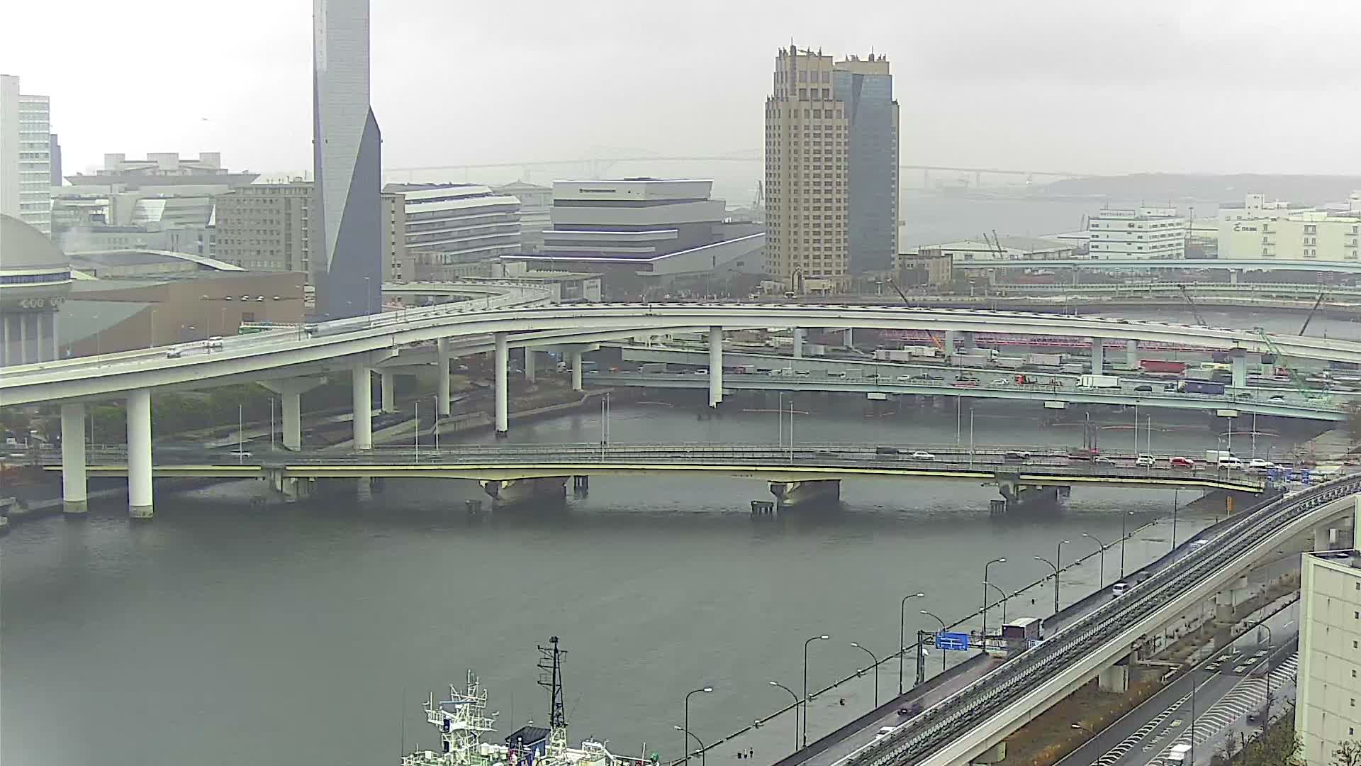 Tokyo, Ariake Island /Tokyo Bay & Tokyo Gate Bridge View ( 東京・有明島・東京湾・東京ゲートブリッジ ) Live Cam - Daiba, Odaiba, Minato-ku, Tokyo, Kantō, Honshu, Japan