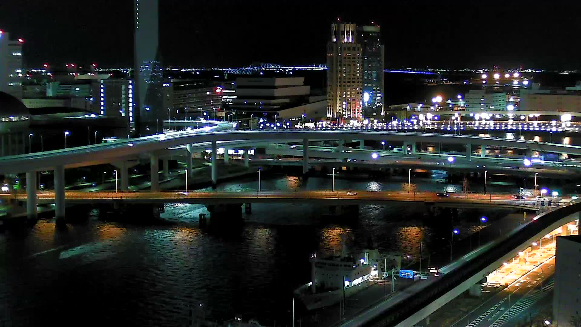 Tokyo, Ariake Island /Tokyo Bay & Tokyo Gate Bridge View ( 東京・有明島・東京湾・東京ゲートブリッジ ) Live Cam - Daiba, Odaiba, Minato-ku, Tokyo, Kantō, Honshu, Japan