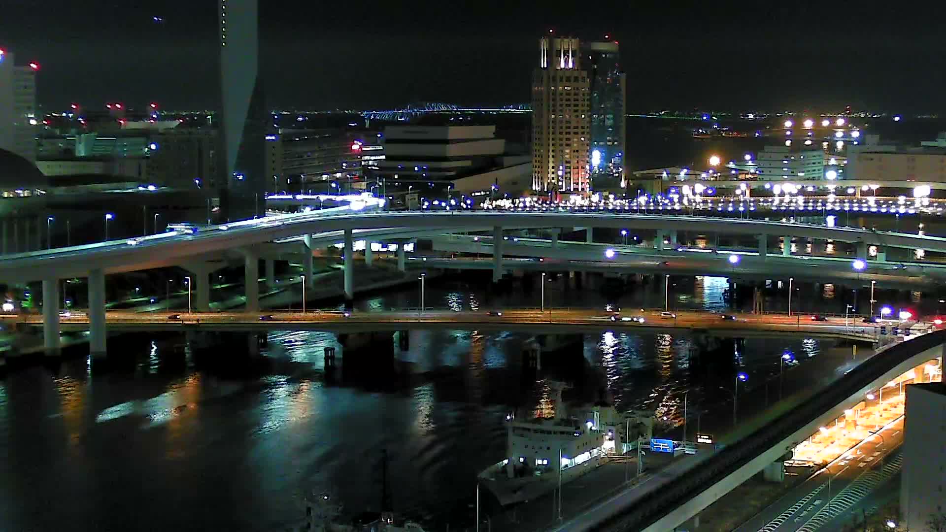 Tokyo, Ariake Island /Tokyo Bay & Tokyo Gate Bridge View ( 東京・有明島・東京湾・東京ゲートブリッジ ) Live Cam - Daiba, Odaiba, Minato-ku, Tokyo, Kantō, Honshu, Japan