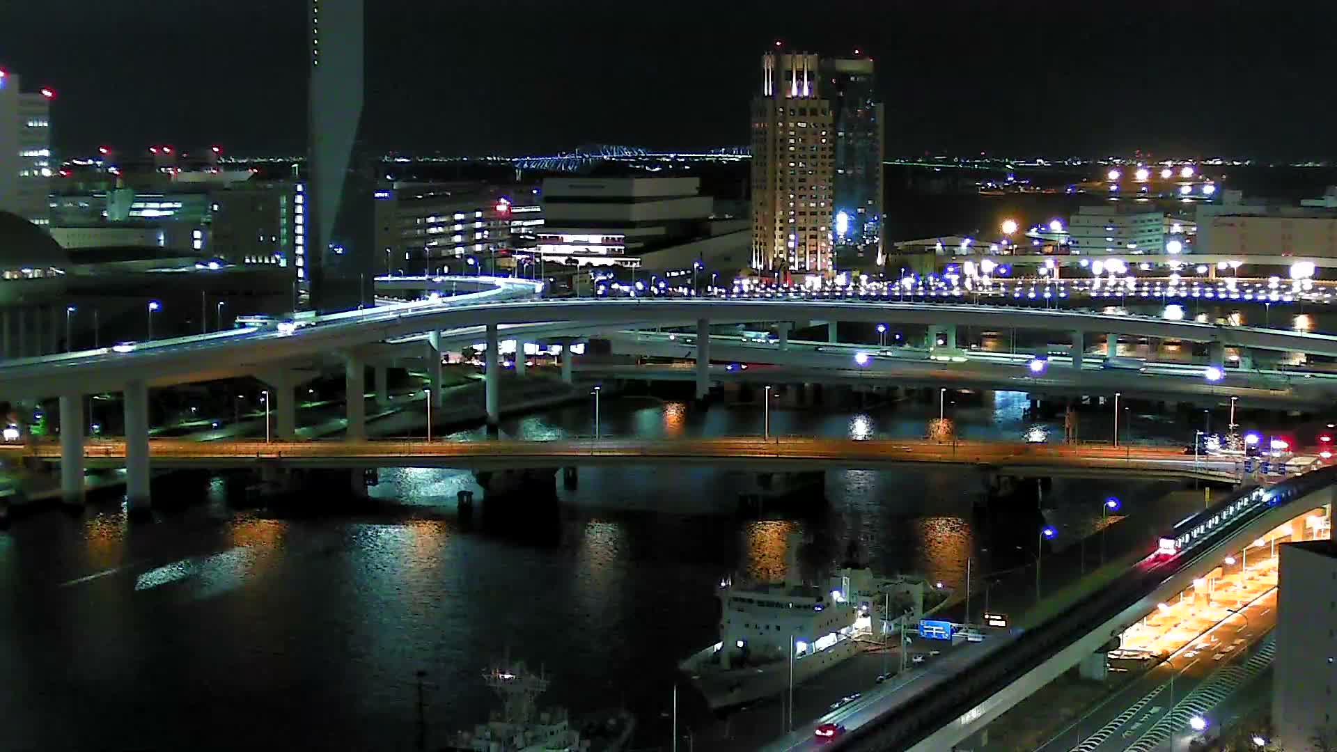 Tokyo, Ariake Island /Tokyo Bay & Tokyo Gate Bridge View ( 東京・有明島・東京湾・東京ゲートブリッジ ) Live Cam - Daiba, Odaiba, Minato-ku, Tokyo, Kantō, Honshu, Japan