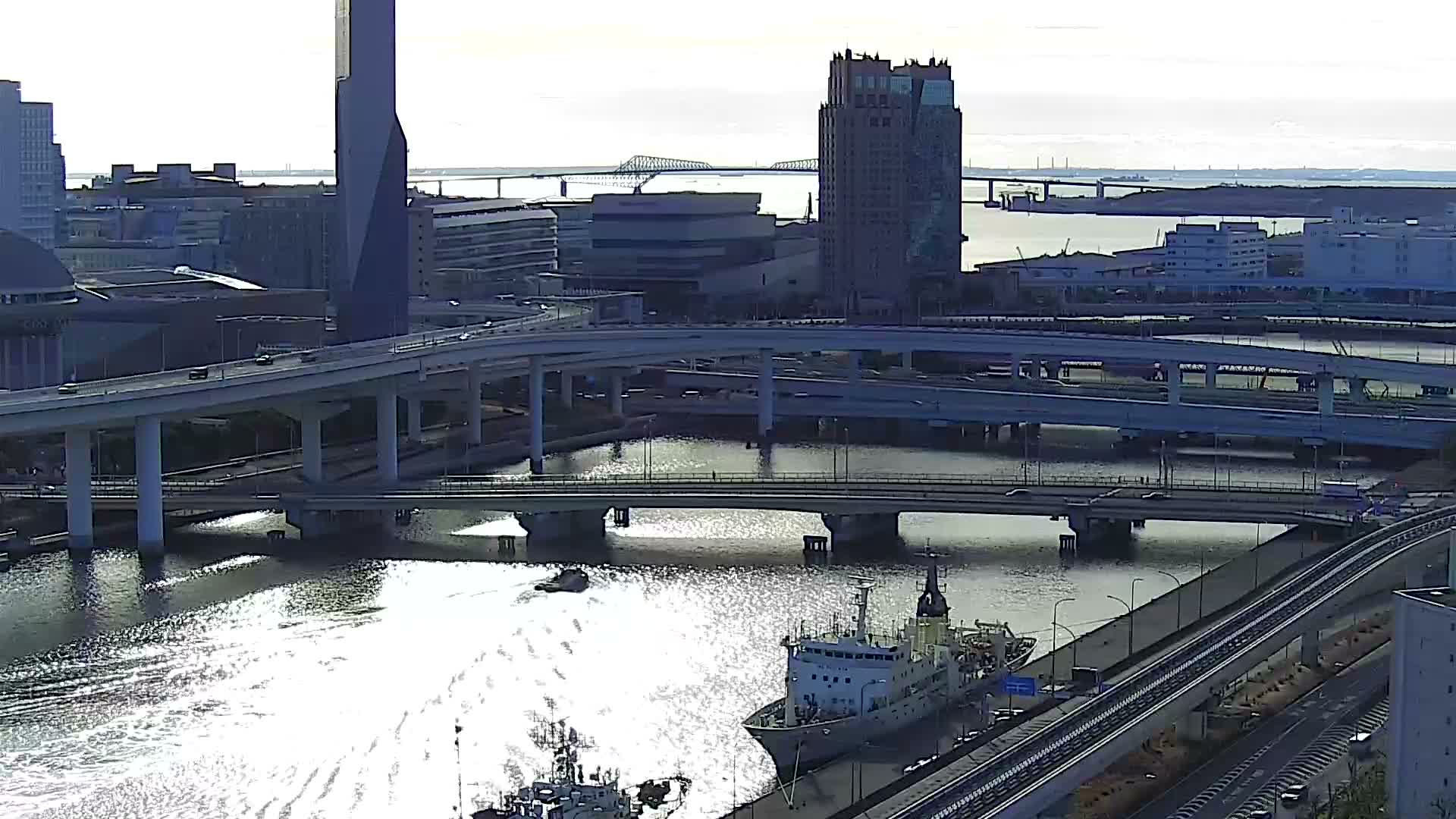 Tokyo, Ariake Island /Tokyo Bay & Tokyo Gate Bridge View ( 東京・有明島・東京湾・東京ゲートブリッジ ) Live Cam - Daiba, Odaiba, Minato-ku, Tokyo, Kantō, Honshu, Japan