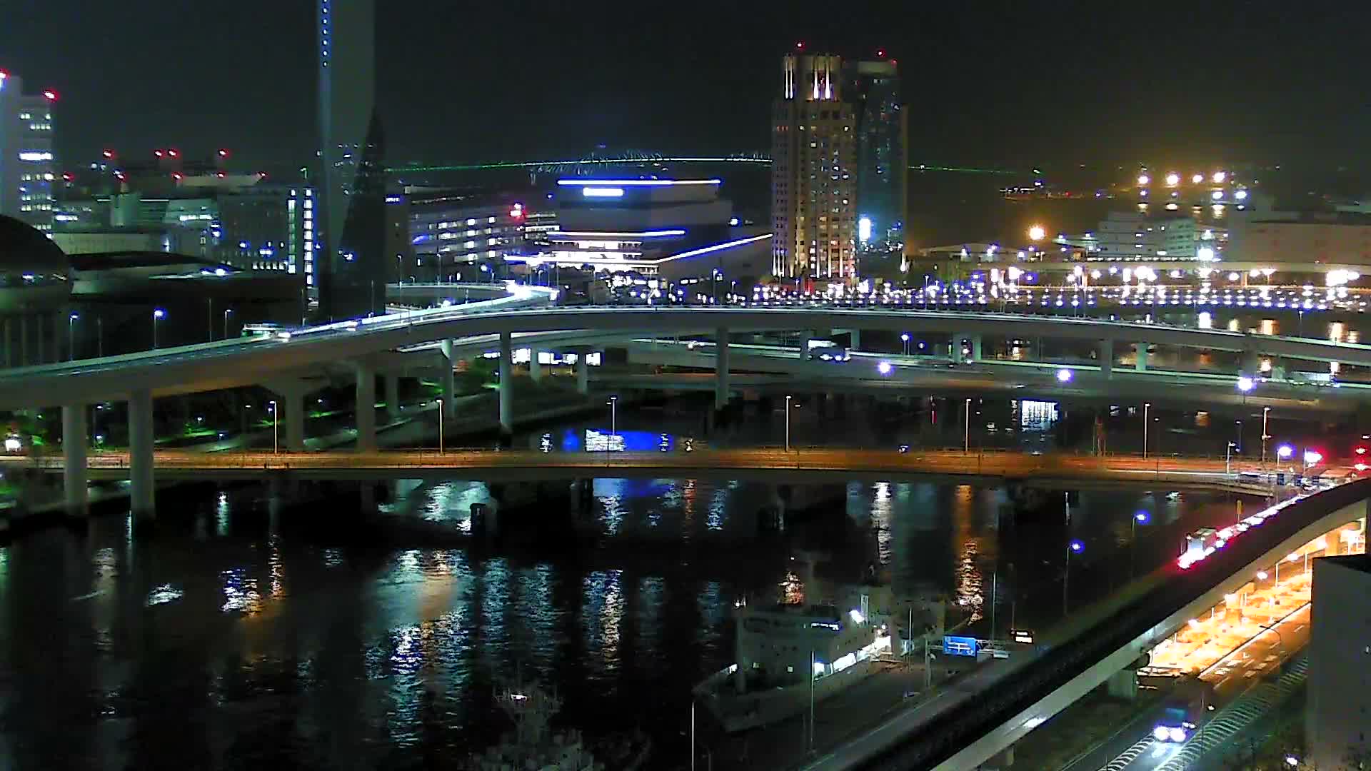 Tokyo, Ariake Island /Tokyo Bay & Tokyo Gate Bridge View ( 東京・有明島・東京湾・東京ゲートブリッジ ) Live Cam - Daiba, Odaiba, Minato-ku, Tokyo, Kantō, Honshu, Japan