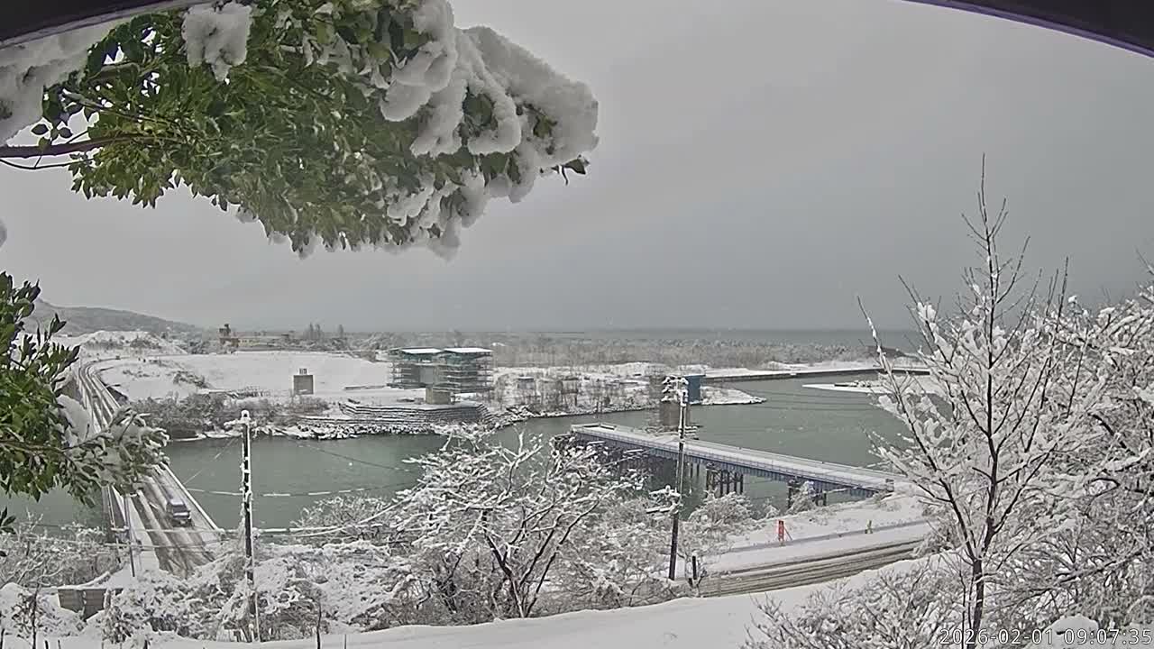 Niigata, Teradomari, Shinano River & Teradomari Coast Live Cam - Teradomarinozumi, Nagaoka, Niigata, Chubu, Japan