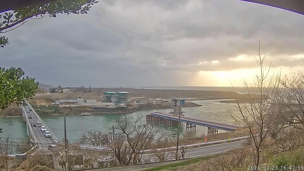 Niigata, Teradomari, Shinano River & Teradomari Coast Live Cam - Teradomarinozumi, Nagaoka, Niigata, Chubu, Japan