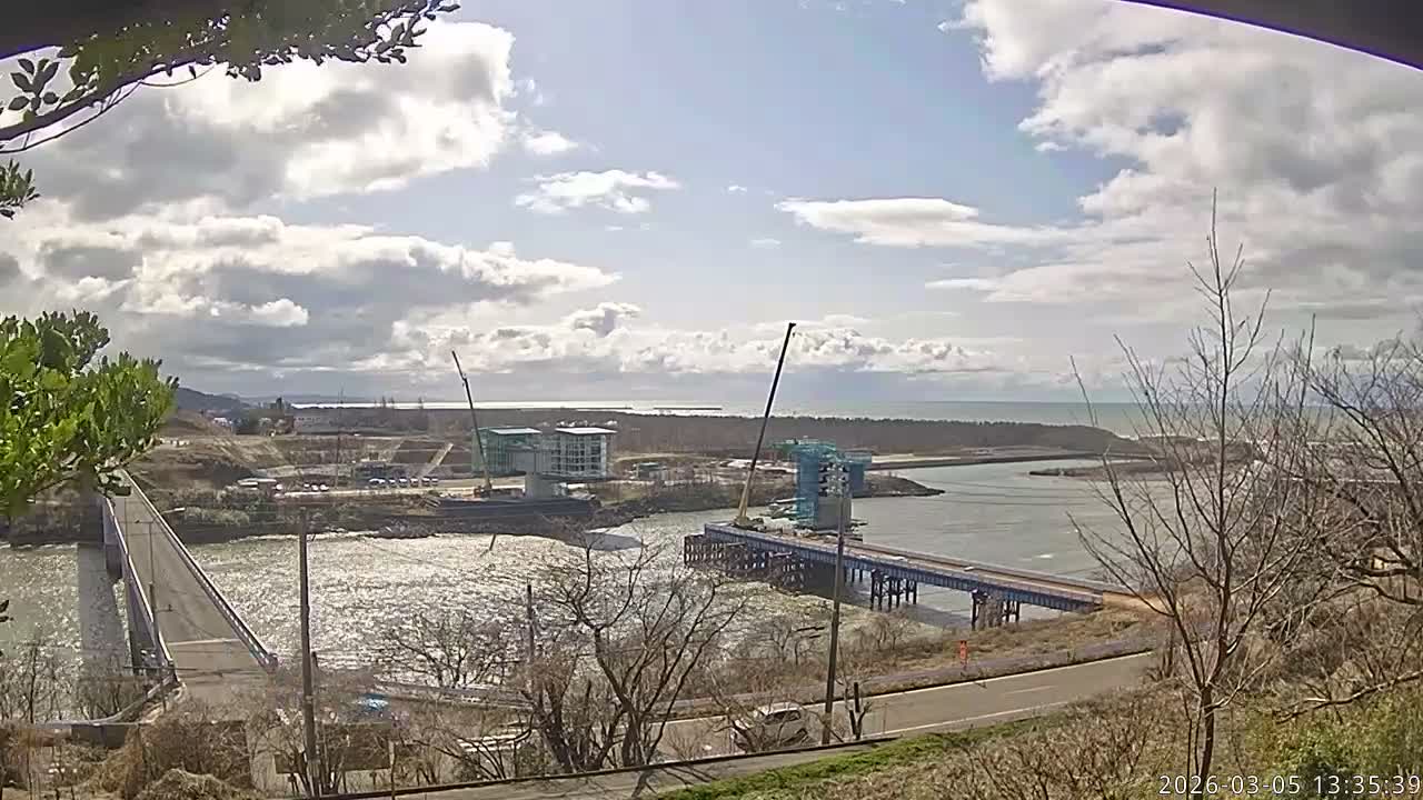 Niigata, Teradomari, Shinano River & Teradomari Coast Live Cam - Teradomarinozumi, Nagaoka, Niigata, Chubu, Japan