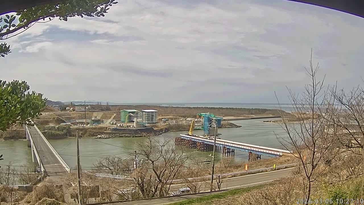 Niigata, Teradomari, Shinano River & Teradomari Coast Live Cam - Teradomarinozumi, Nagaoka, Niigata, Chubu, Japan
