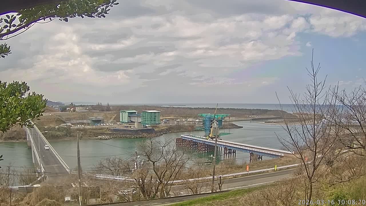 Niigata, Teradomari, Shinano River & Teradomari Coast Live Cam - Teradomarinozumi, Nagaoka, Niigata, Chubu, Japan