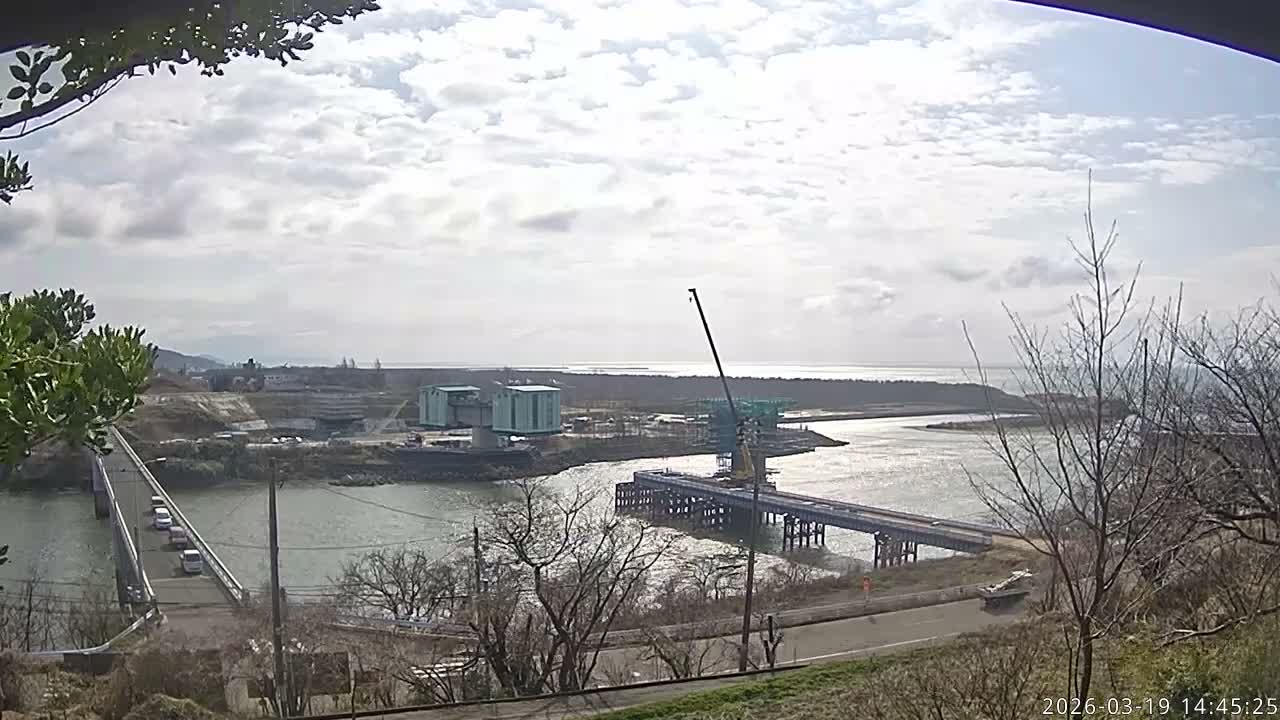 Niigata, Teradomari, Shinano River & Teradomari Coast Live Cam - Teradomarinozumi, Nagaoka, Niigata, Chubu, Japan