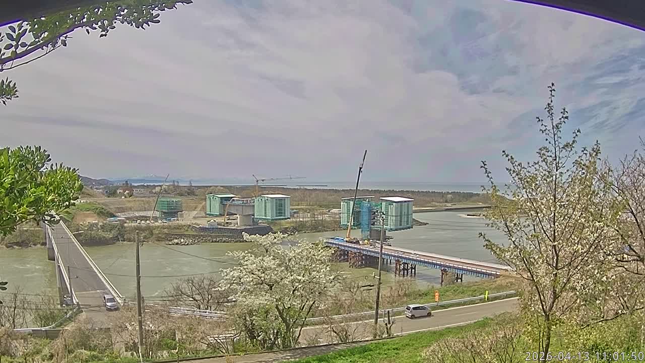 Niigata, Teradomari, Shinano River & Teradomari Coast Live Cam - Teradomarinozumi, Nagaoka, Niigata, Chubu, Japan