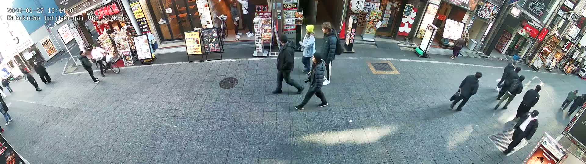 Tokyo, Shinjuku Kabukicho Ichiban-gai Street  (東京 新宿 歌舞伎町一番街通り) Live Cam - Kabukichō, Shinjuku-ku, Tokyo, Kantō, Honshu, Japan