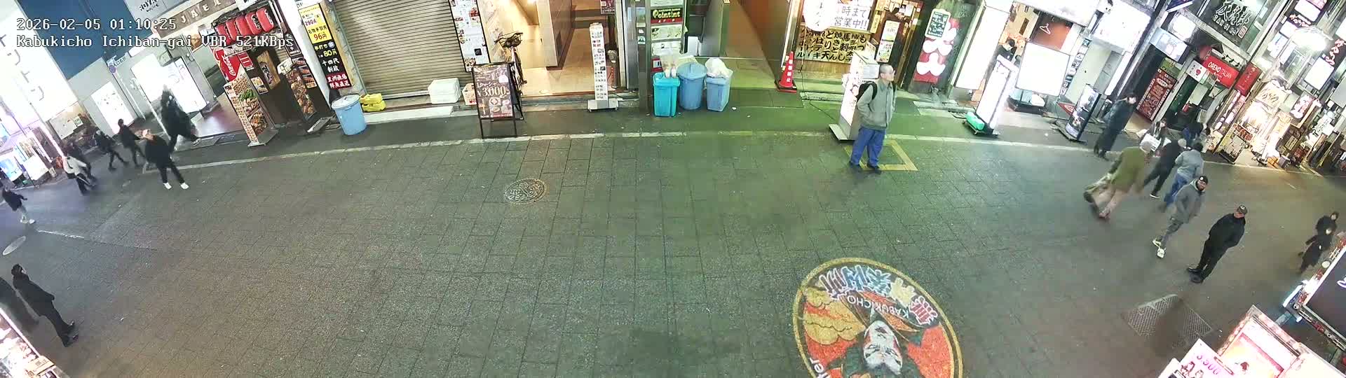 Tokyo, Shinjuku Kabukicho Ichiban-gai Street  (東京 新宿 歌舞伎町一番街通り) Live Cam - Kabukichō, Shinjuku-ku, Tokyo, Kantō, Honshu, Japan
