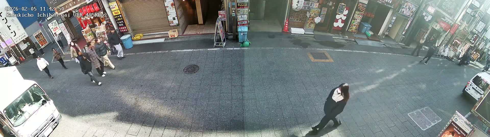Tokyo, Shinjuku Kabukicho Ichiban-gai Street  (東京 新宿 歌舞伎町一番街通り) Live Cam - Kabukichō, Shinjuku-ku, Tokyo, Kantō, Honshu, Japan