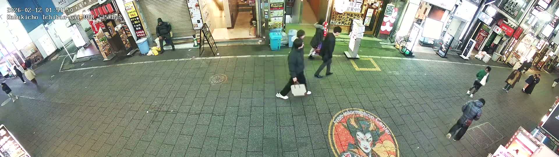 Tokyo, Shinjuku Kabukicho Ichiban-gai Street  (東京 新宿 歌舞伎町一番街通り) Live Cam - Kabukichō, Shinjuku-ku, Tokyo, Kantō, Honshu, Japan