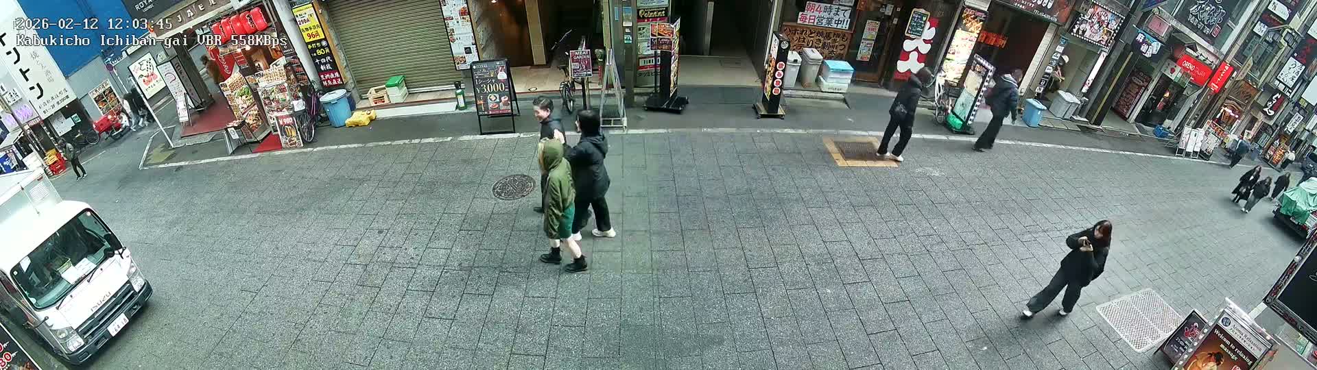 Tokyo, Shinjuku Kabukicho Ichiban-gai Street  (東京 新宿 歌舞伎町一番街通り) Live Cam - Kabukichō, Shinjuku-ku, Tokyo, Kantō, Honshu, Japan