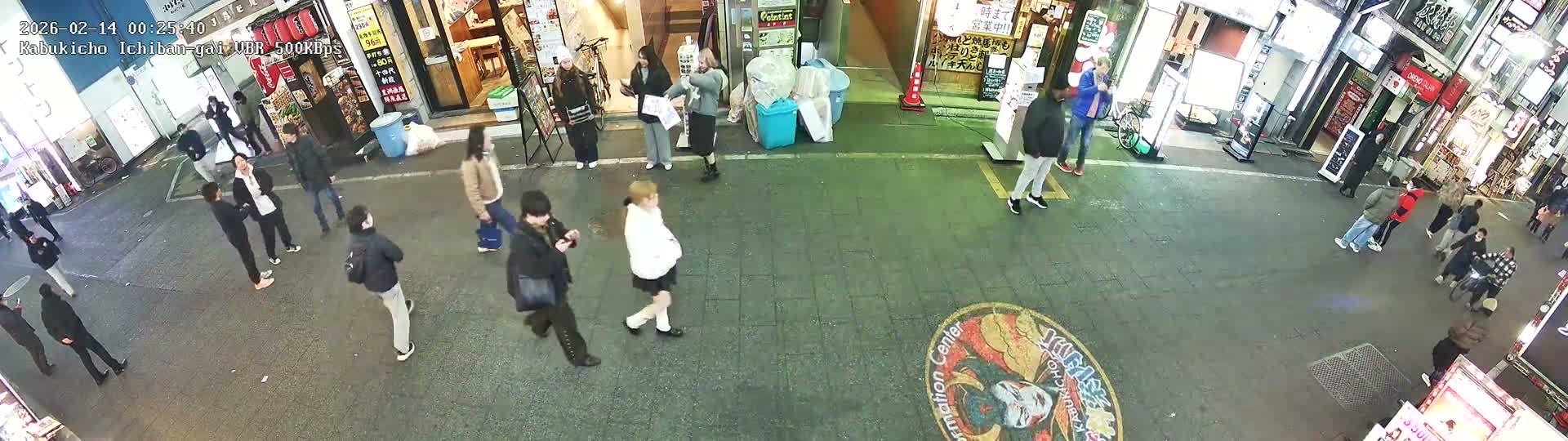 Tokyo, Shinjuku Kabukicho Ichiban-gai Street  (東京 新宿 歌舞伎町一番街通り) Live Cam - Kabukichō, Shinjuku-ku, Tokyo, Kantō, Honshu, Japan