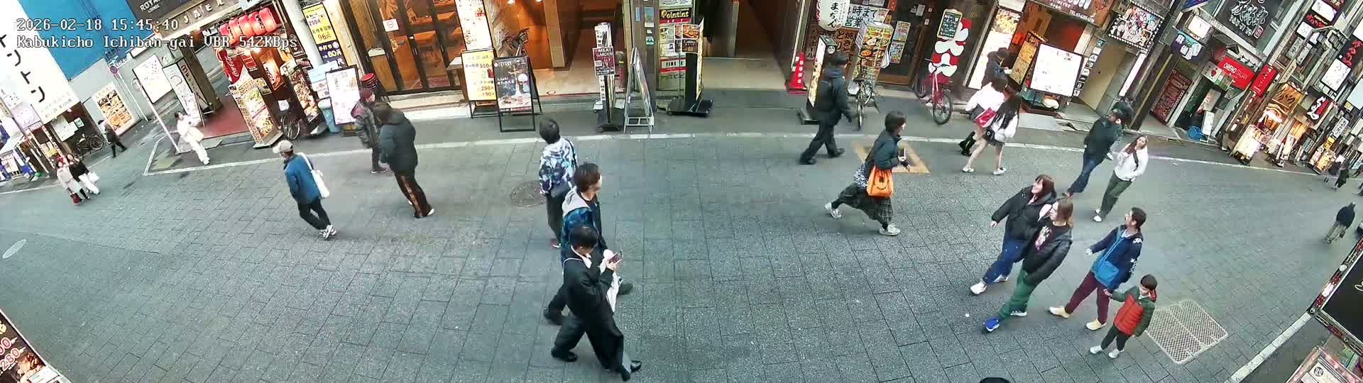 Tokyo, Shinjuku Kabukicho Ichiban-gai Street  (東京 新宿 歌舞伎町一番街通り) Live Cam - Kabukichō, Shinjuku-ku, Tokyo, Kantō, Honshu, Japan