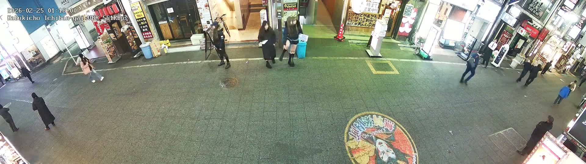 Tokyo, Shinjuku Kabukicho Ichiban-gai Street  (東京 新宿 歌舞伎町一番街通り) Live Cam - Kabukichō, Shinjuku-ku, Tokyo, Kantō, Honshu, Japan