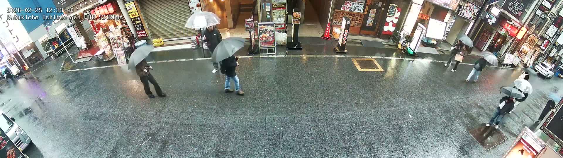 Tokyo, Shinjuku Kabukicho Ichiban-gai Street  (東京 新宿 歌舞伎町一番街通り) Live Cam - Kabukichō, Shinjuku-ku, Tokyo, Kantō, Honshu, Japan