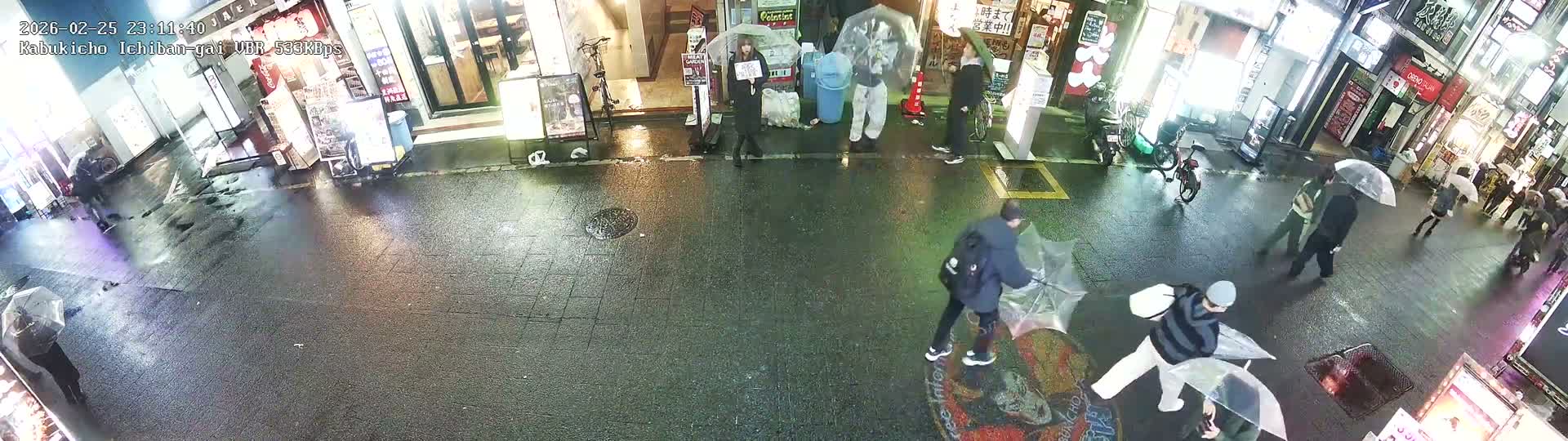 Tokyo, Shinjuku Kabukicho Ichiban-gai Street  (東京 新宿 歌舞伎町一番街通り) Live Cam - Kabukichō, Shinjuku-ku, Tokyo, Kantō, Honshu, Japan