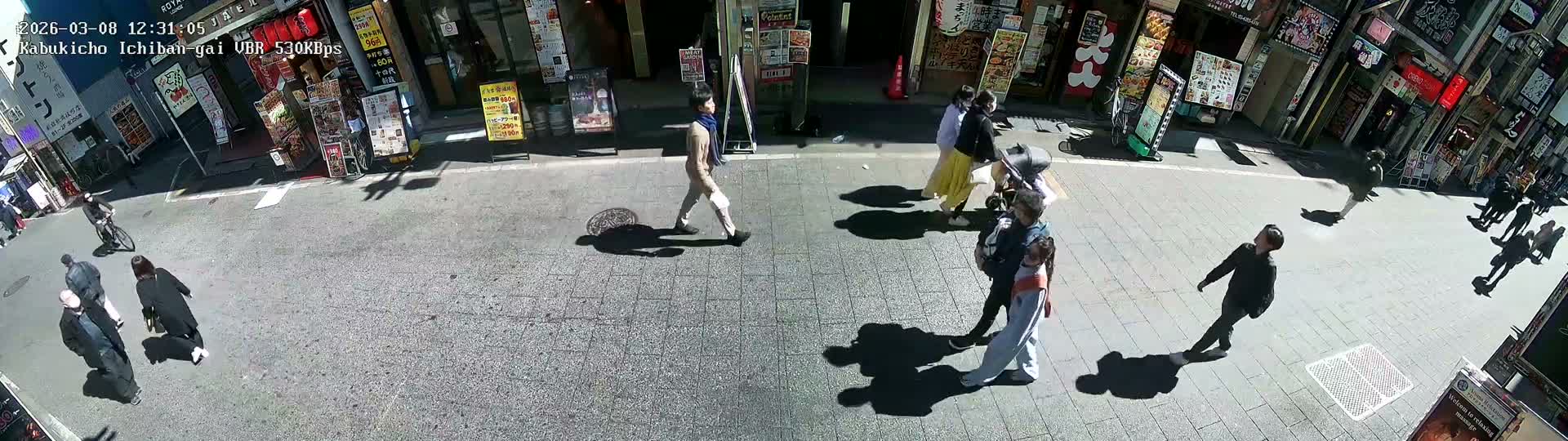 Tokyo, Shinjuku Kabukicho Ichiban-gai Street  (東京 新宿 歌舞伎町一番街通り) Live Cam - Kabukichō, Shinjuku-ku, Tokyo, Kantō, Honshu, Japan
