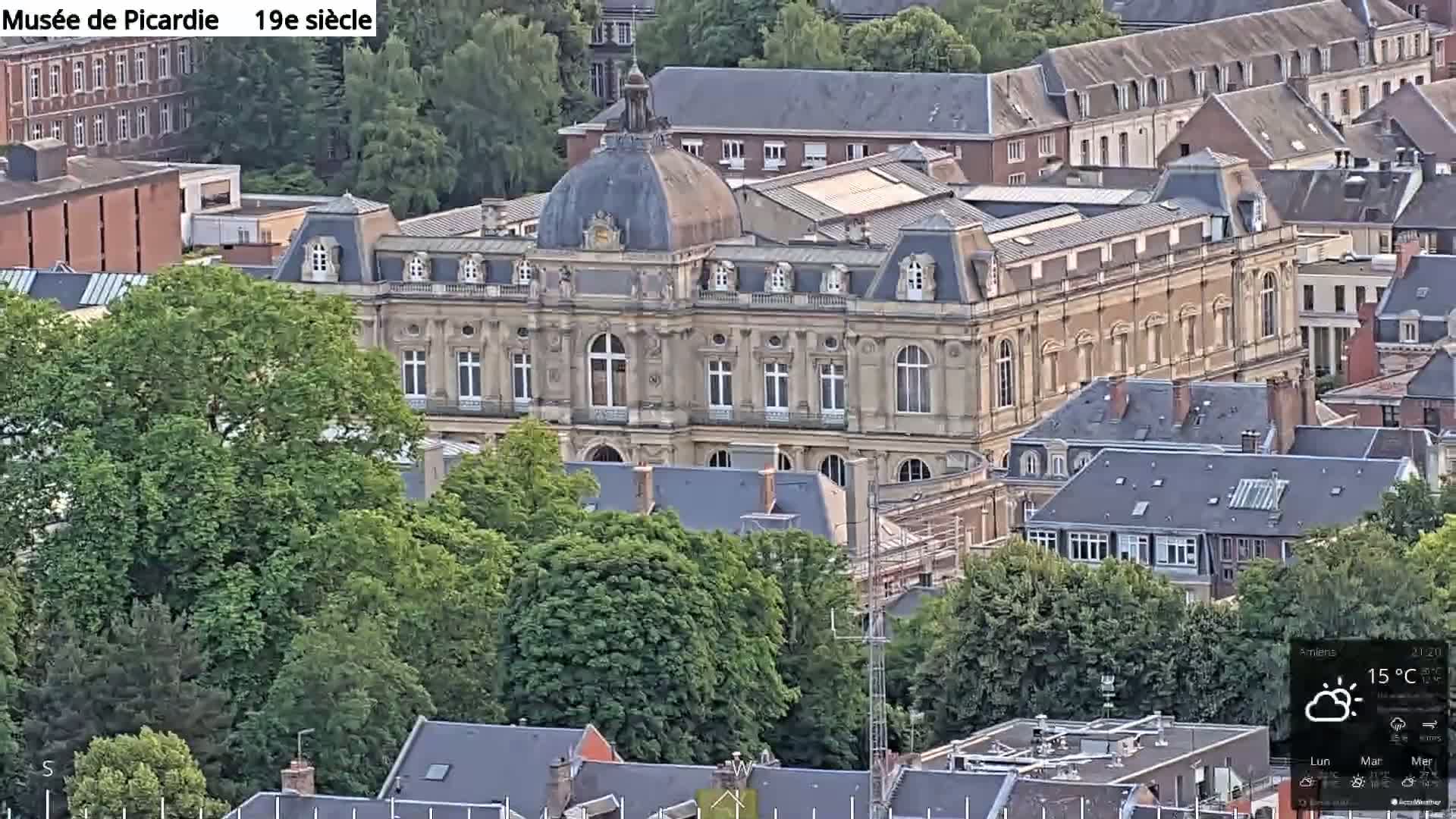 Amiens City Panaromic Skyline PTZ Live Cam - Amiens, Somme, Hauts-de-France, France