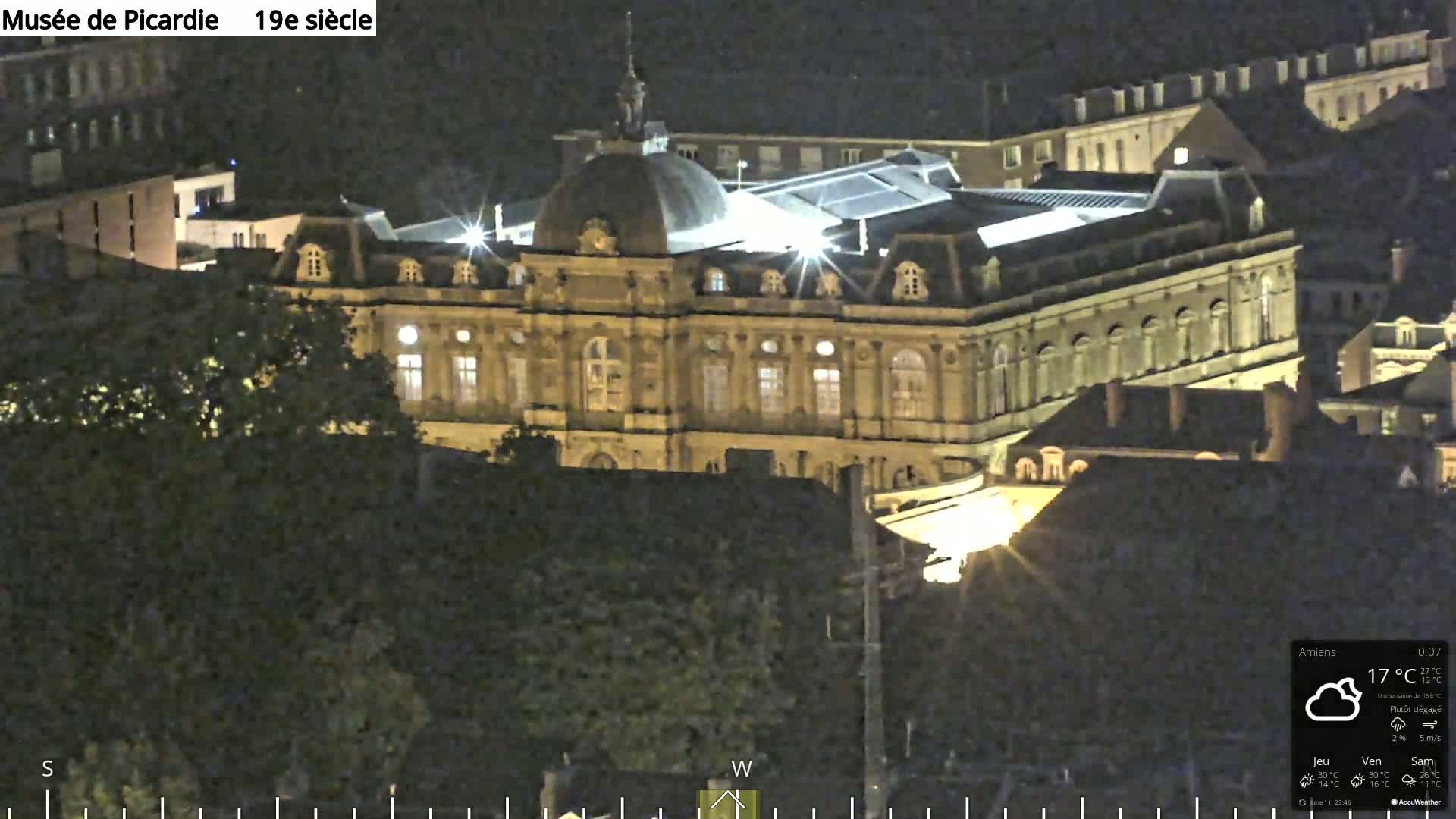 Amiens City Panaromic Skyline PTZ Live Cam - Amiens, Somme, Hauts-de-France, France